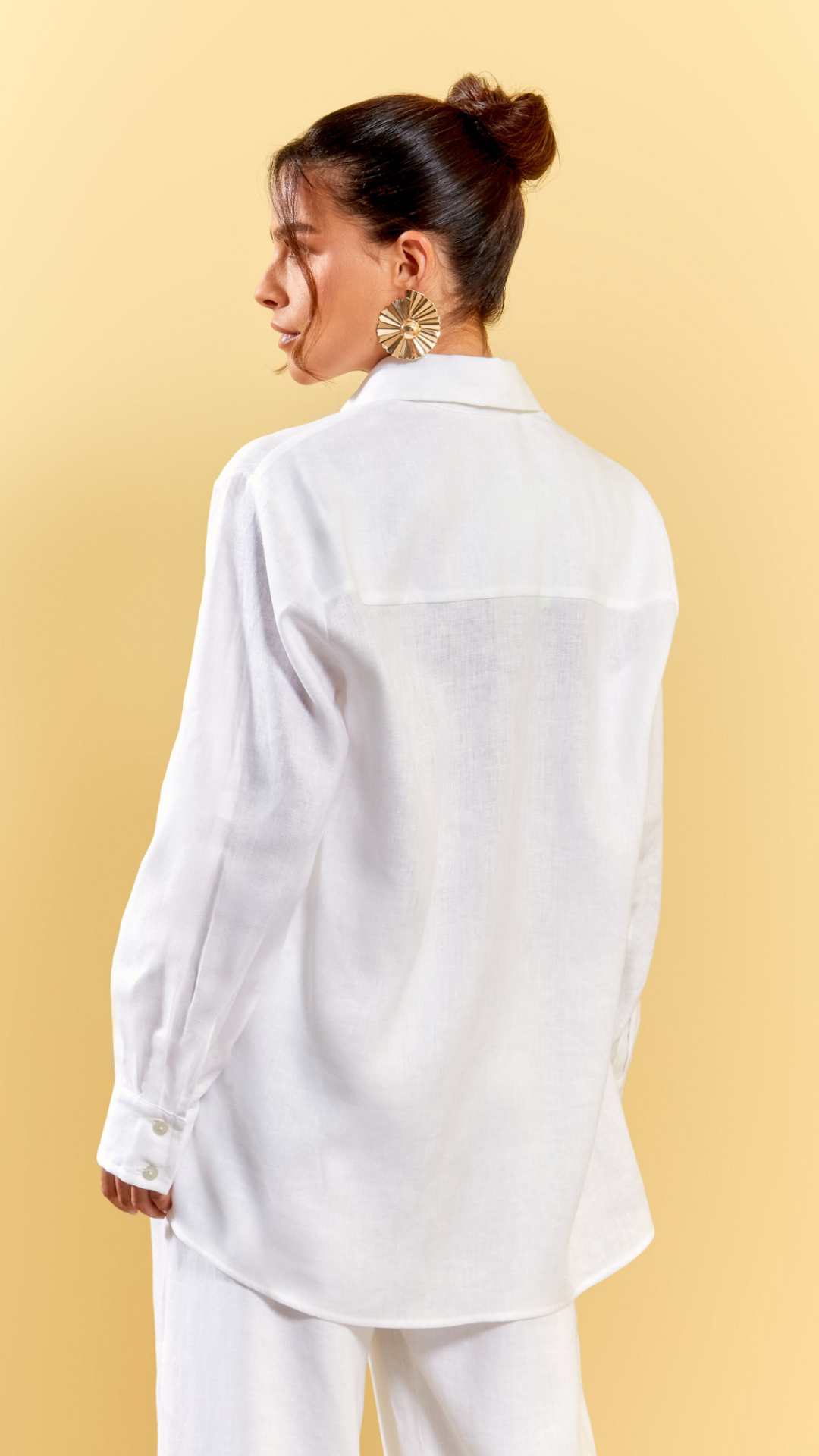 Camisa Linho Shape Boy Off White