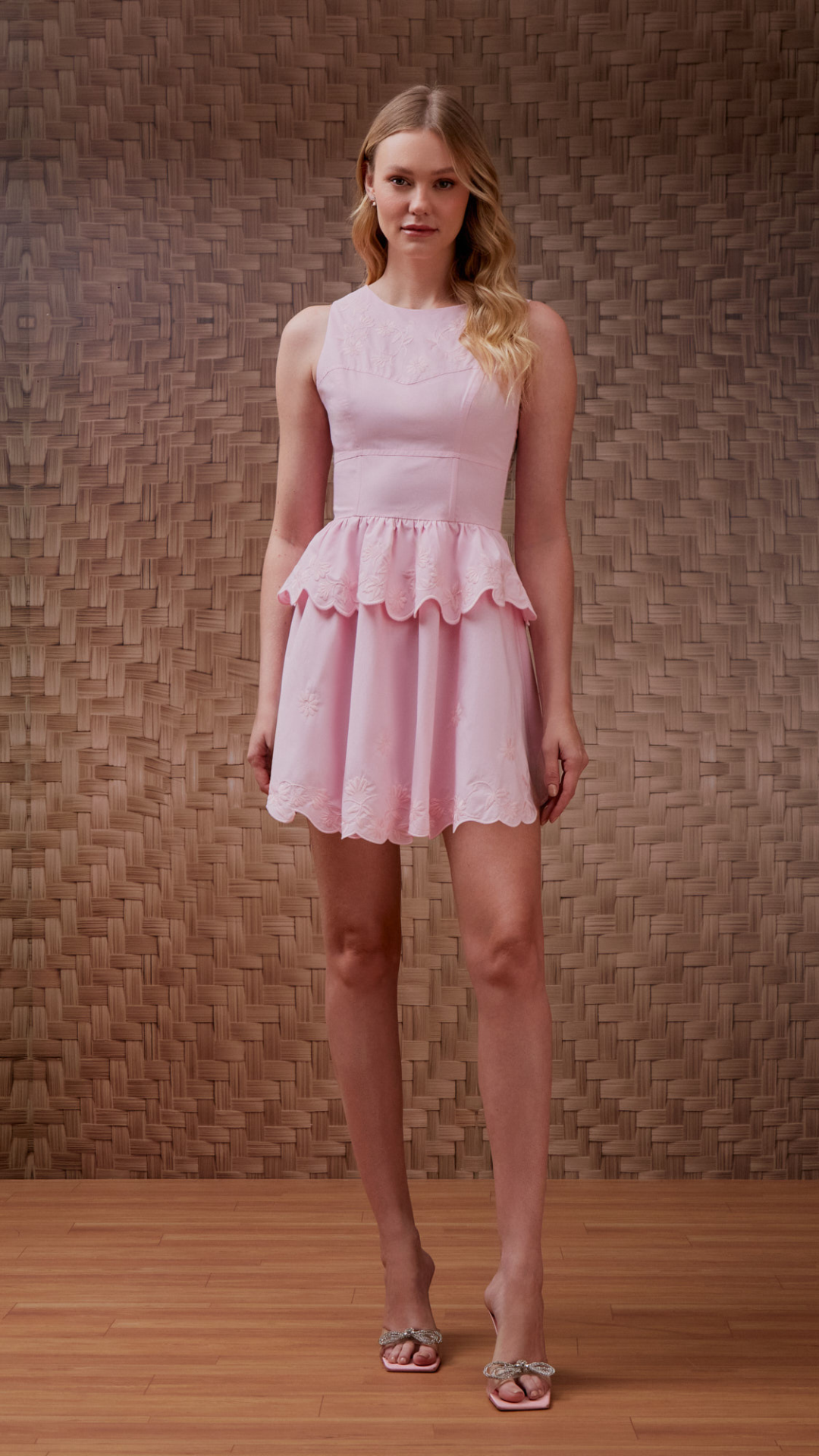 Vestido Cotton Bordado Garden Bubbles