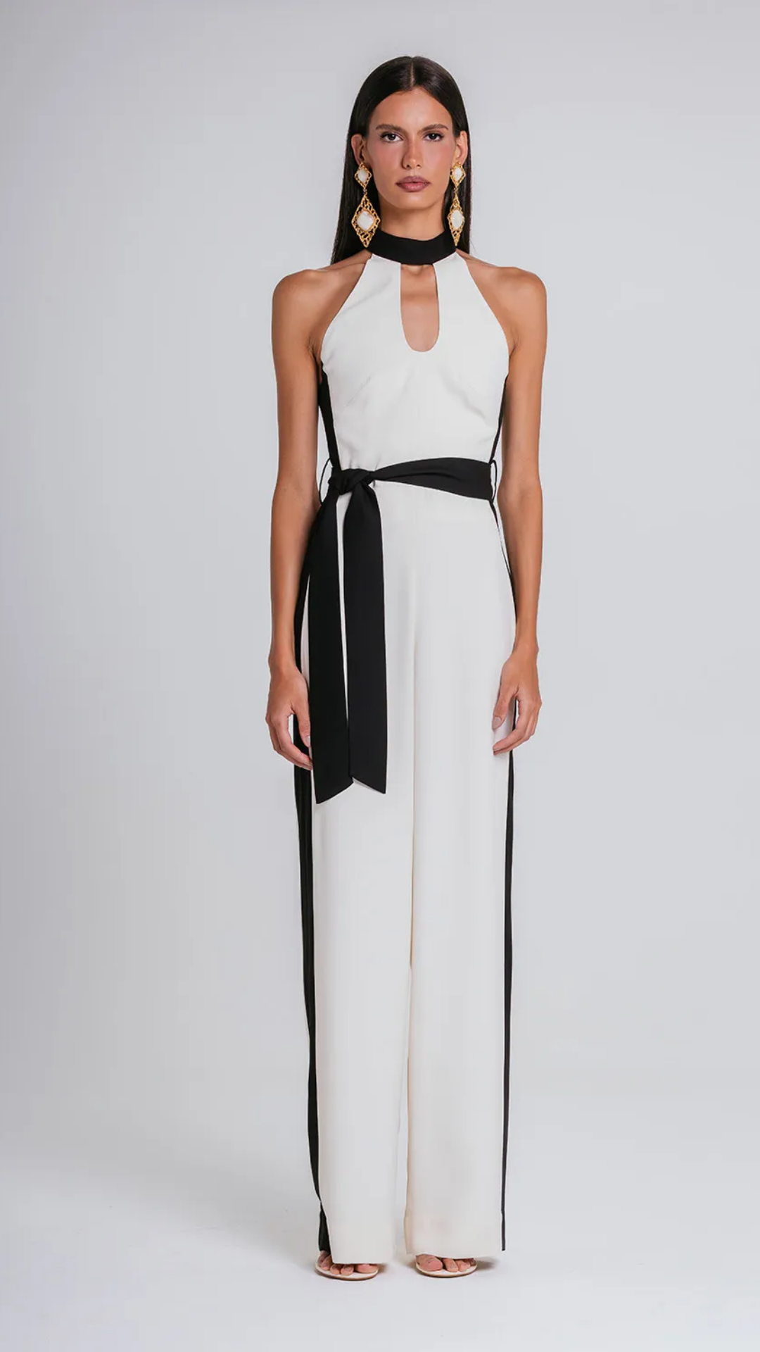 Macacão Miranda Marfim/Preto