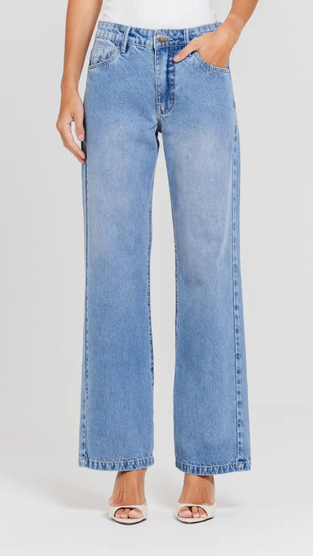 Calça Emma Jeans Claro