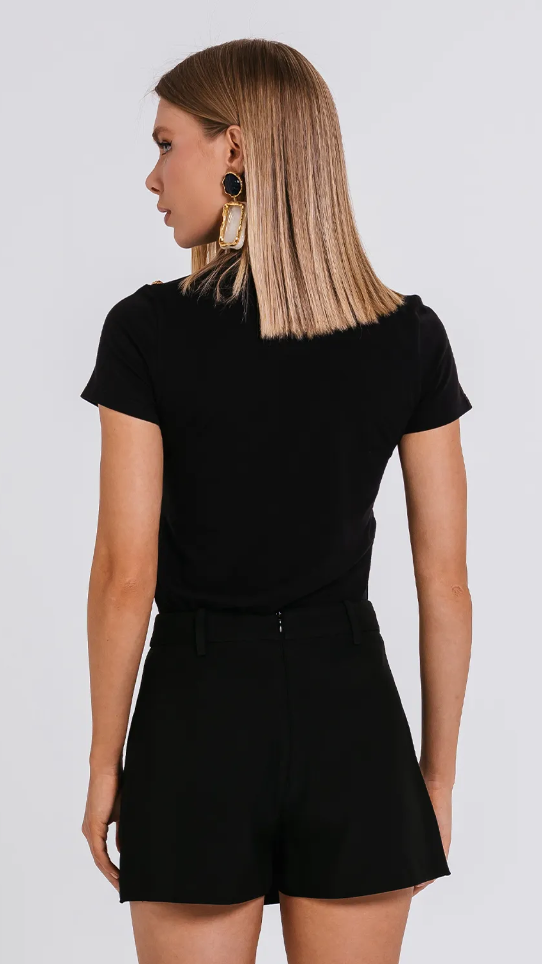 Short Saia Cora Preto