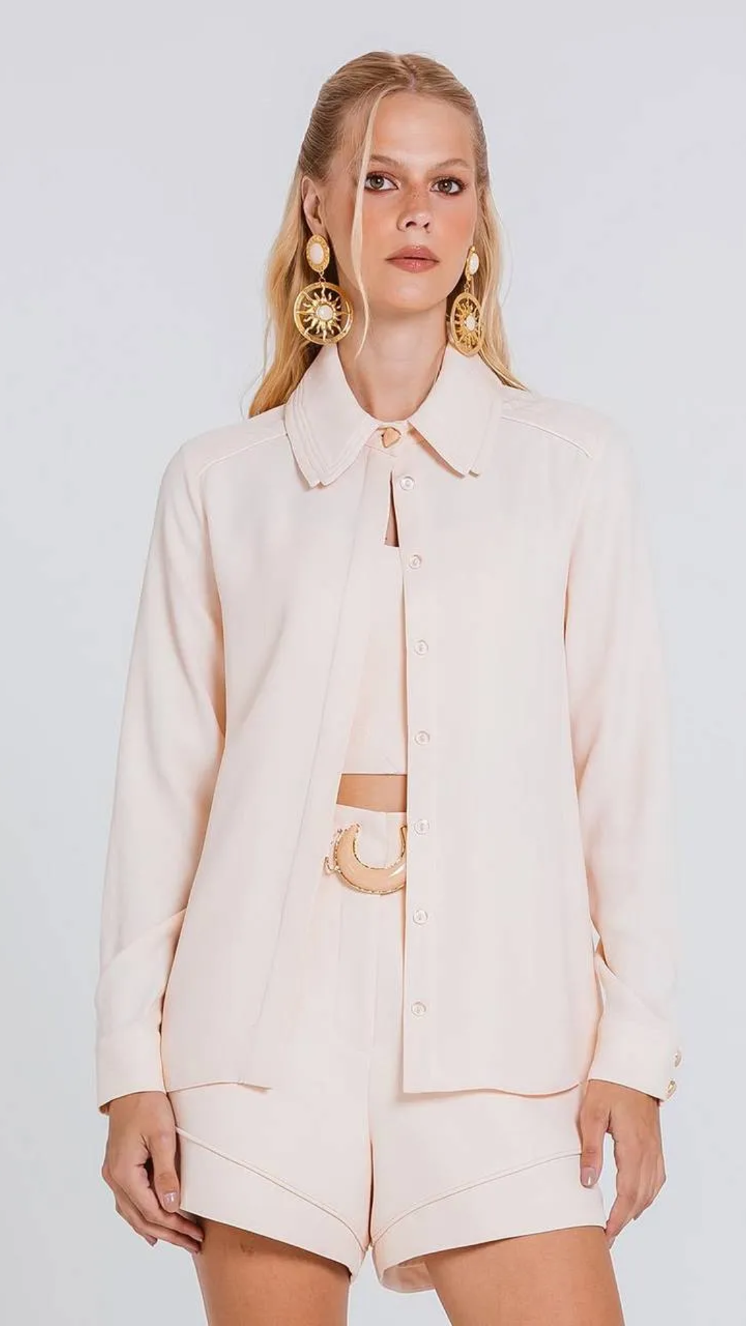 Camisa Isabela Areia