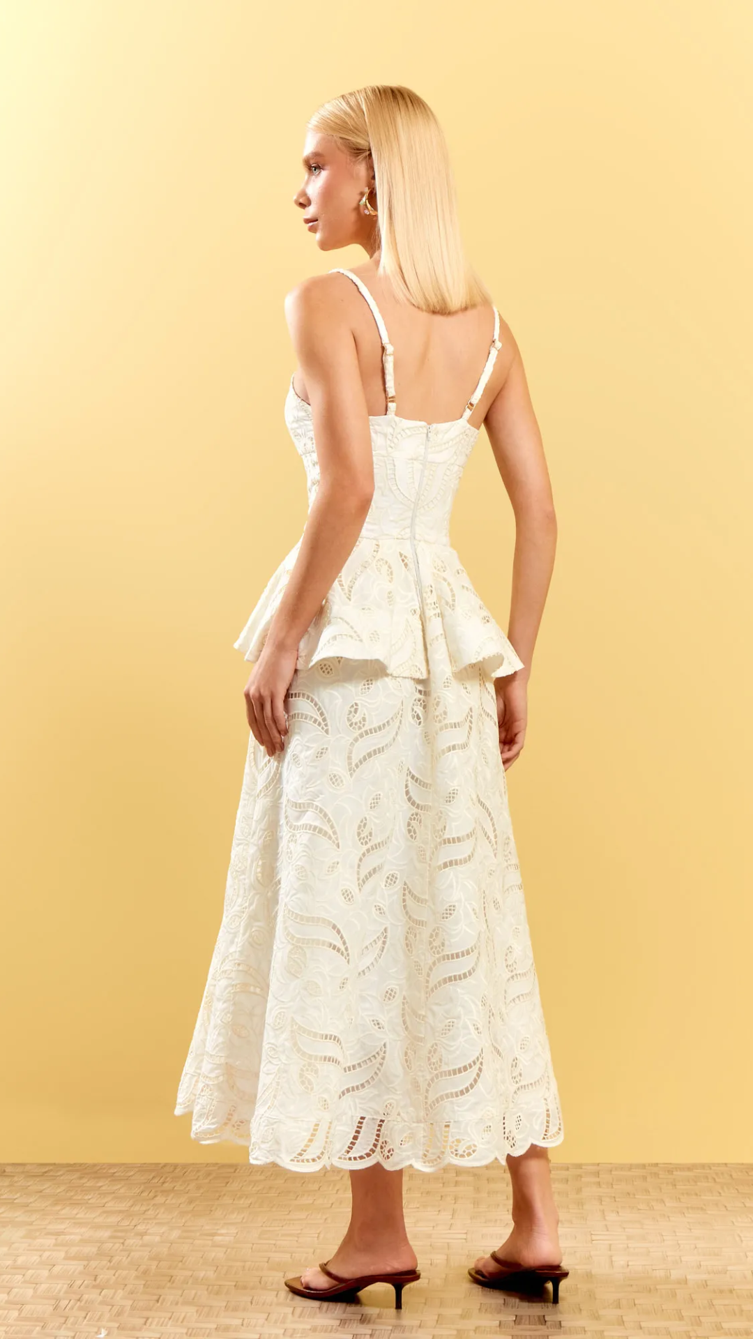 Vestido Basque Laise Amalfi Off White