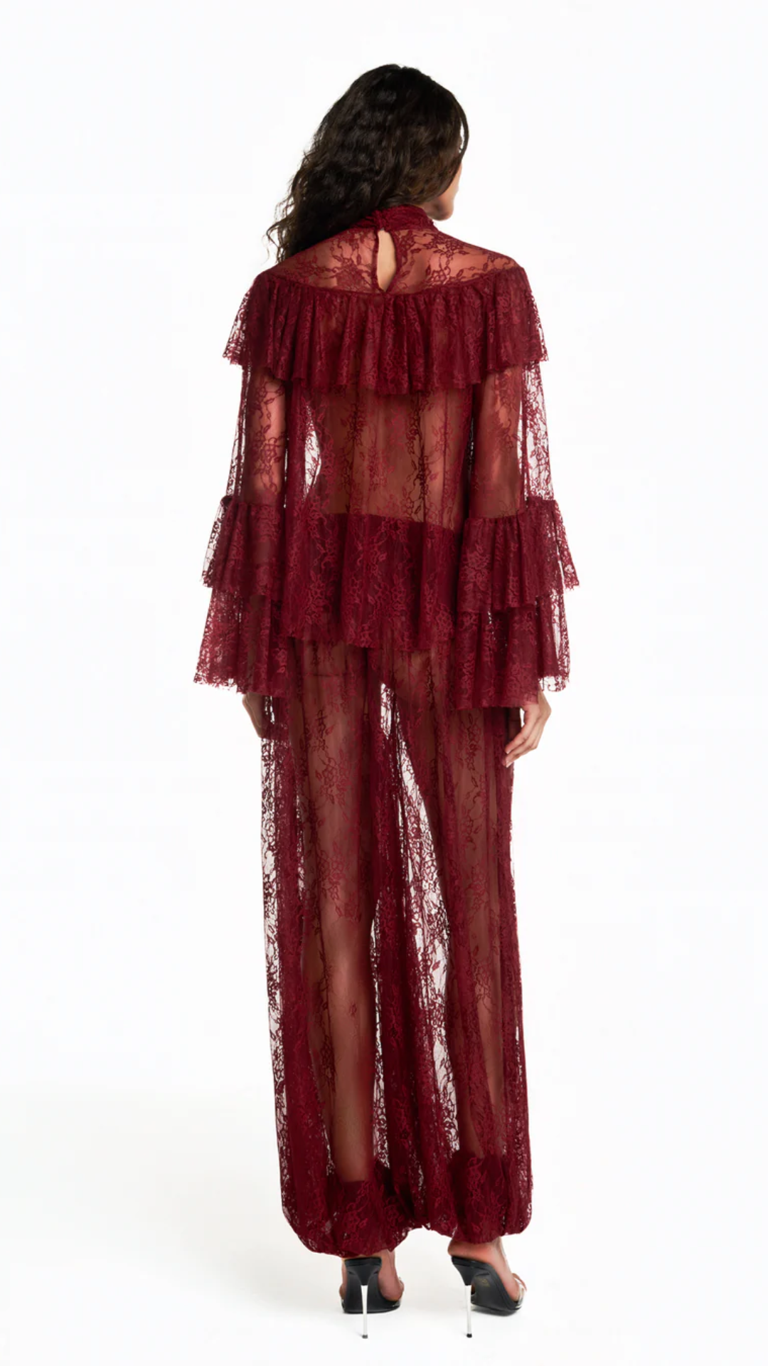 Blusa Gola Alta Babados