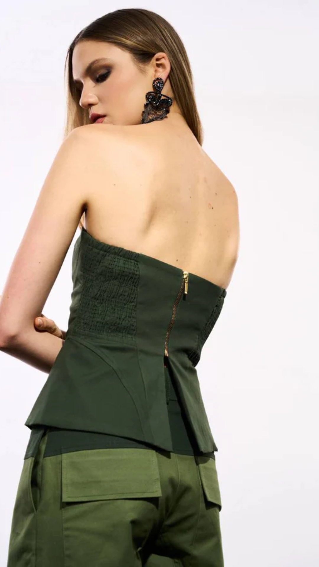 Top Corselet Sarja Verde Militar