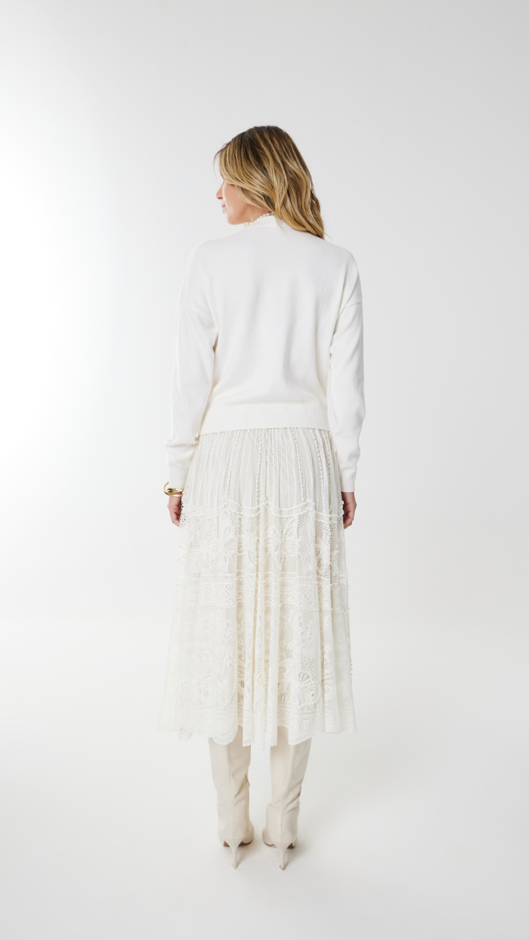 Blusa em Tricot de Borboleta Gabi