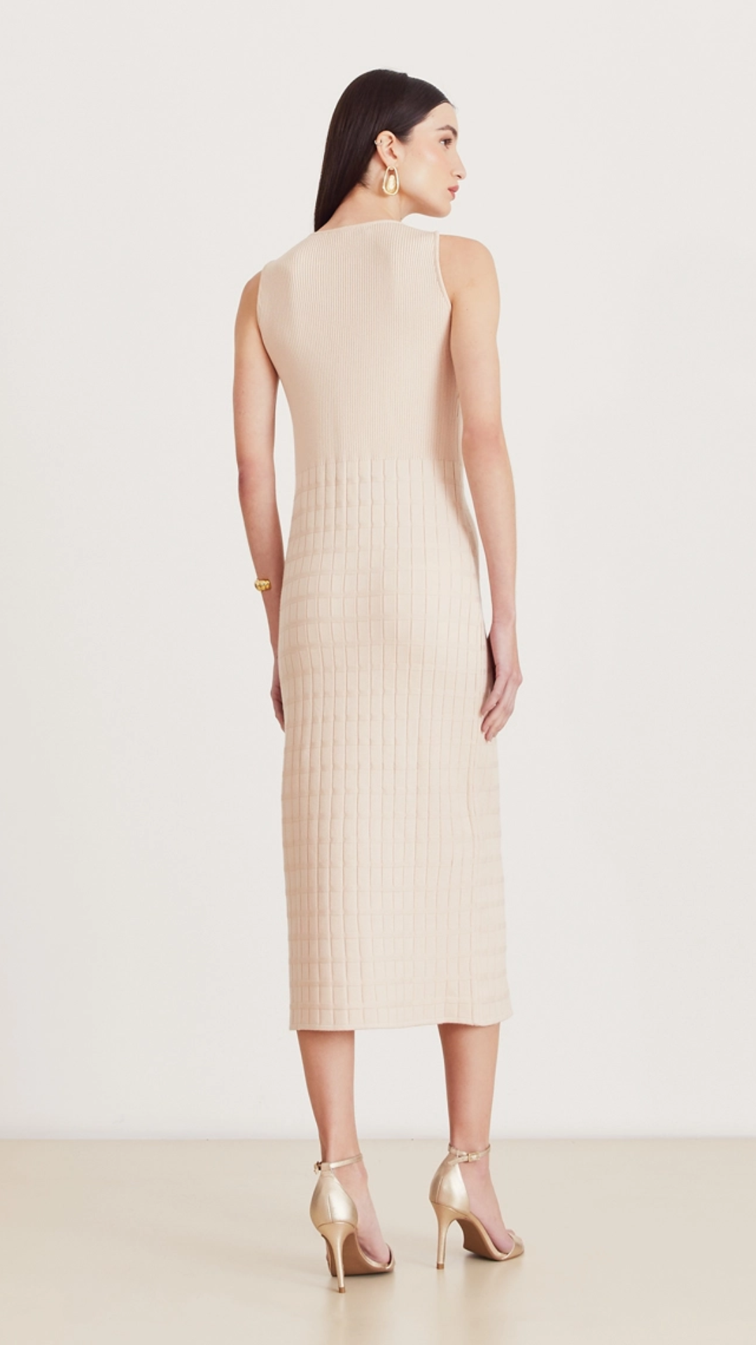 Vestido Helena Bege