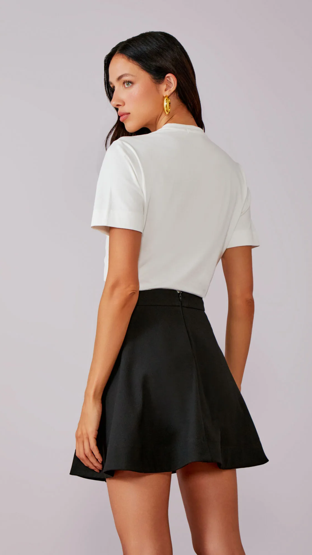 Saia Max Twill Godê Fivelas Preto