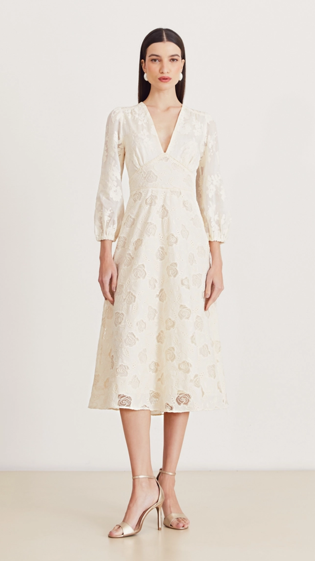 Vestido Midi Suelen Branco