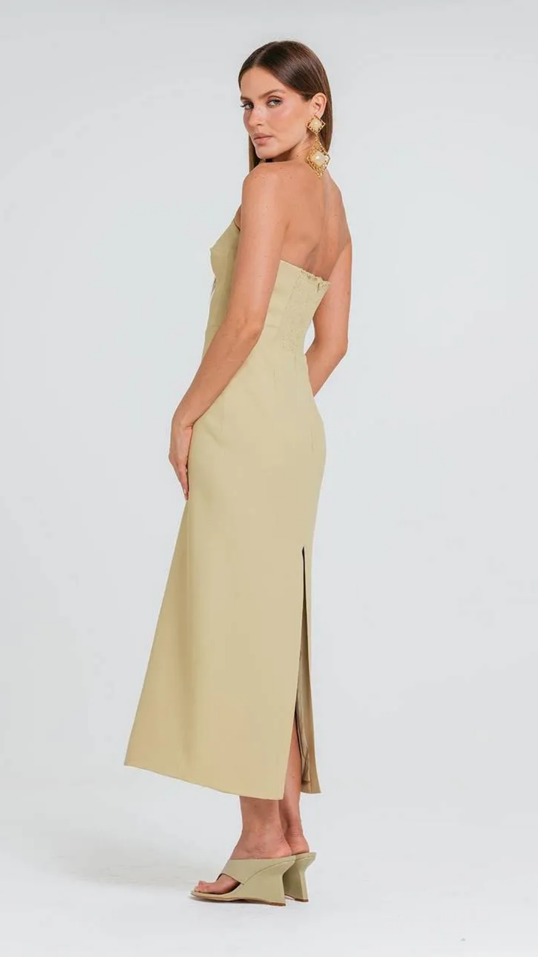 Vestido Anahí Sépia