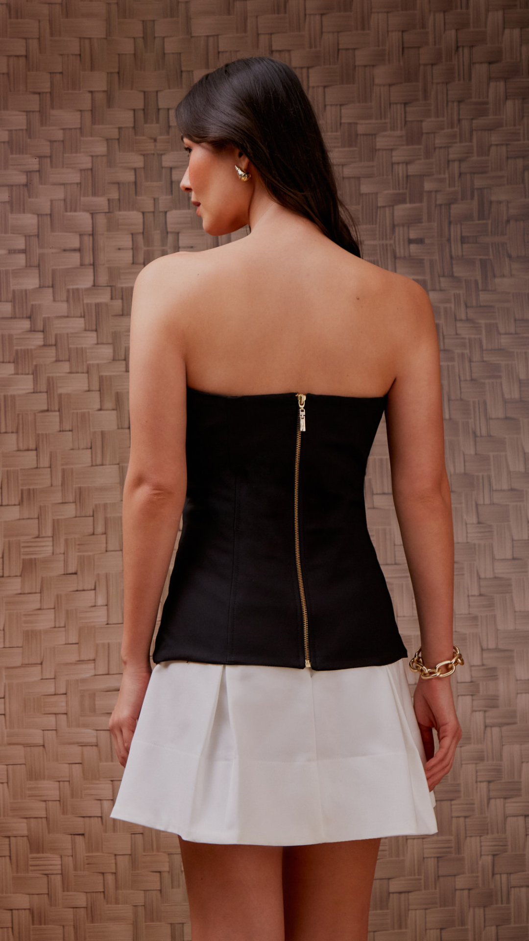 Blusa Corset Portinari Lion Preto
