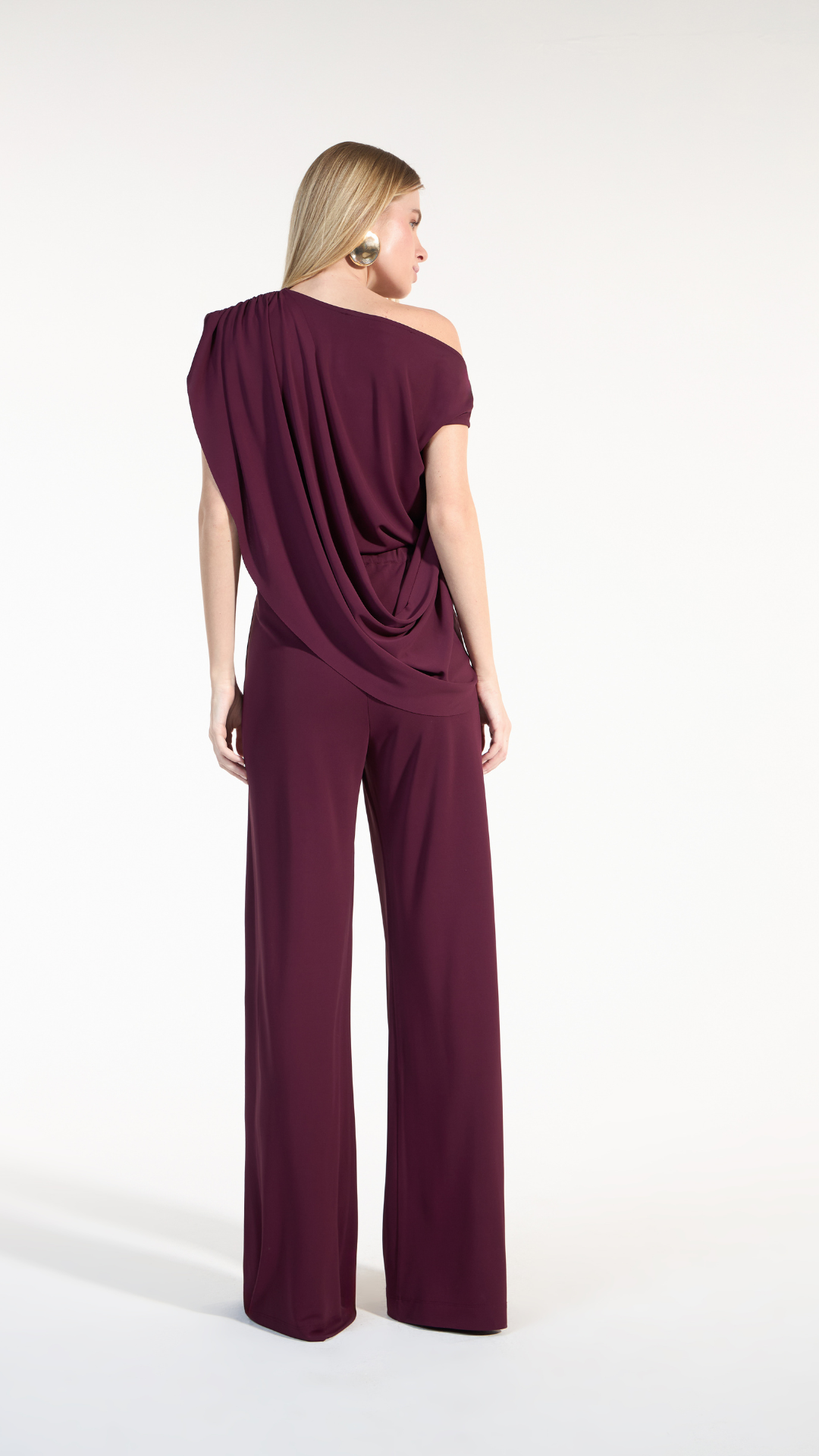 Conjunto Blusa e Calça Moulage Bordô Date