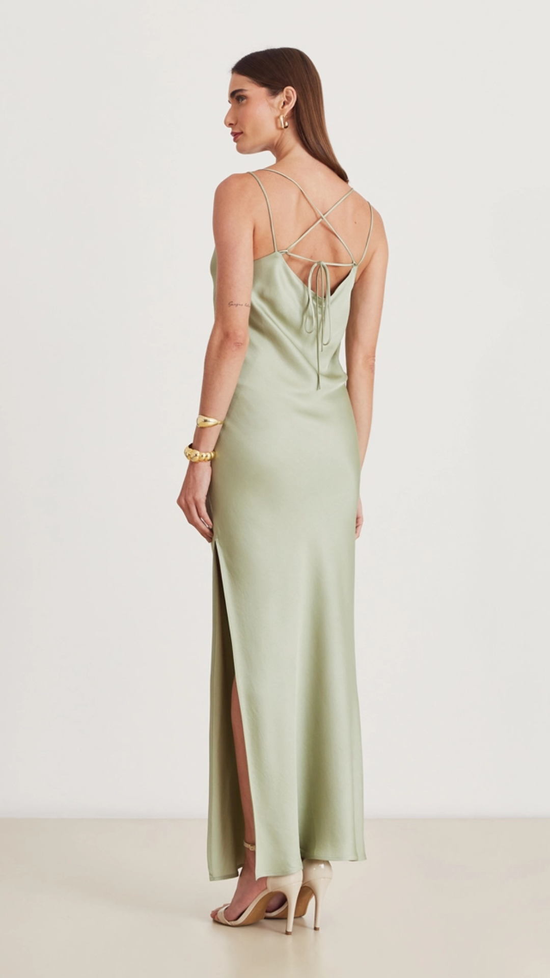 Vestido Longo Glaucia Verde