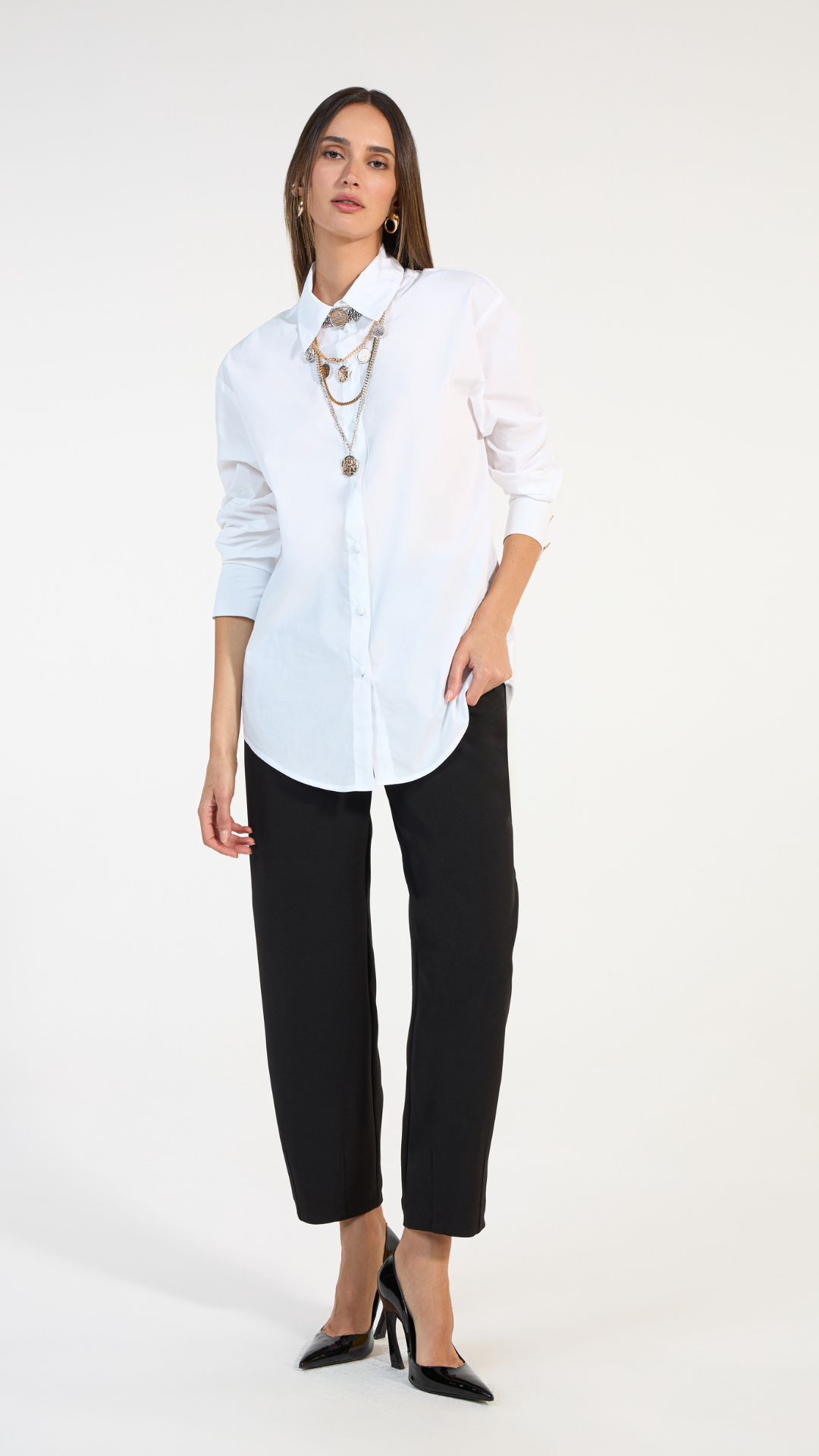 Camisa Tricoline Branco