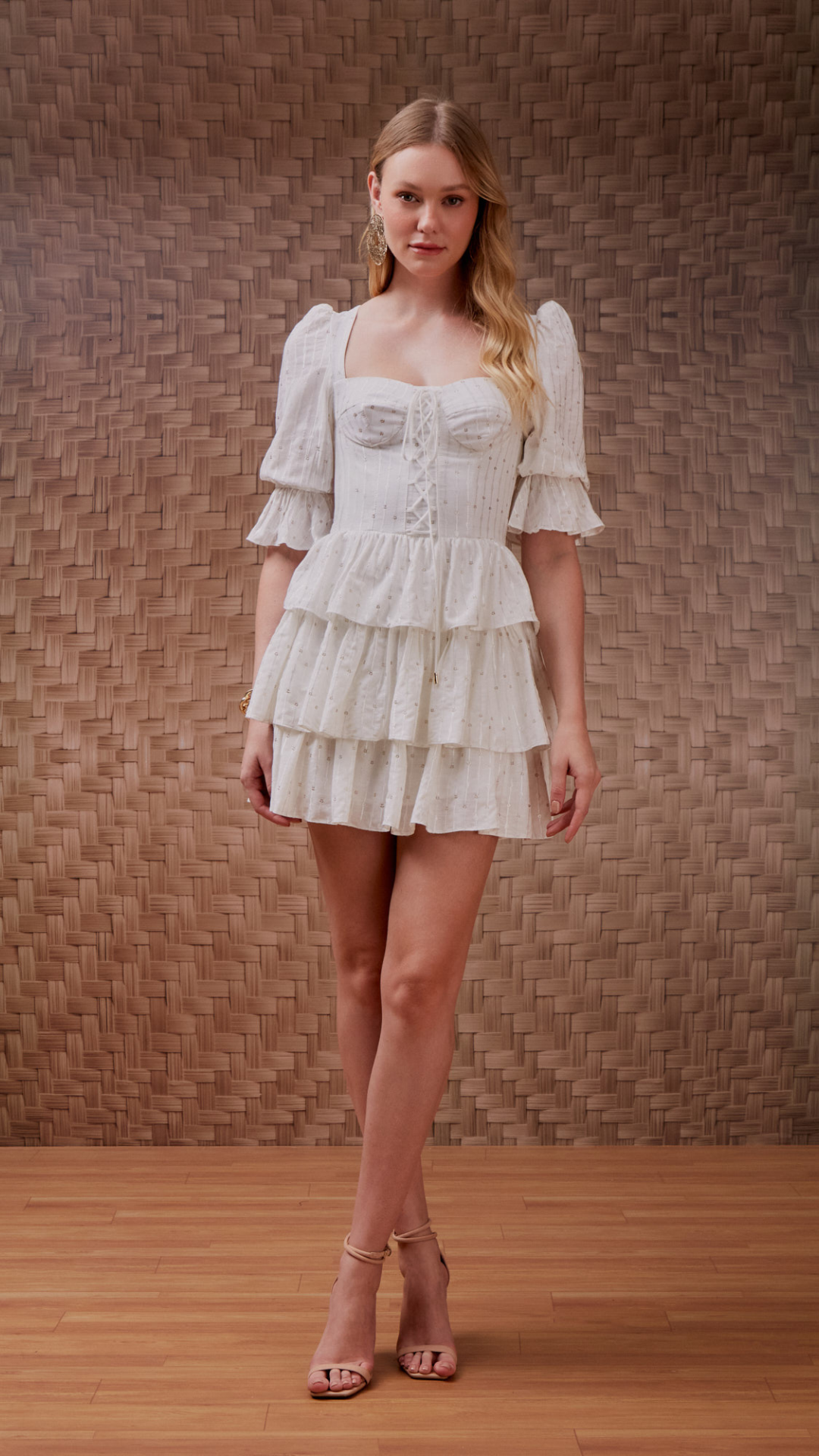 Vestido Bordado Verona Coulisse Off White