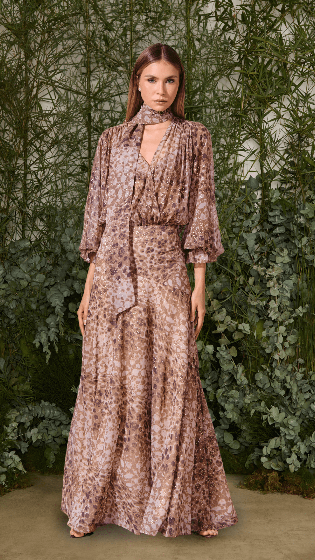 Vestido Longo Giselle Estampa Mix Pois