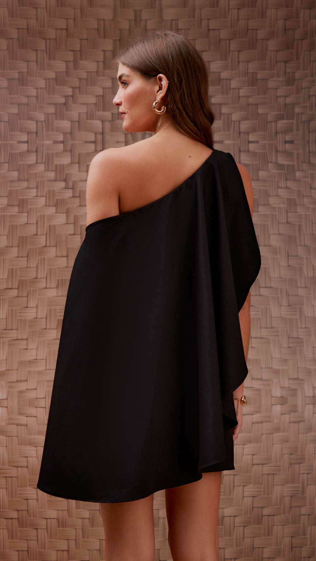 Vestido Sevilha Sobreposição Preto