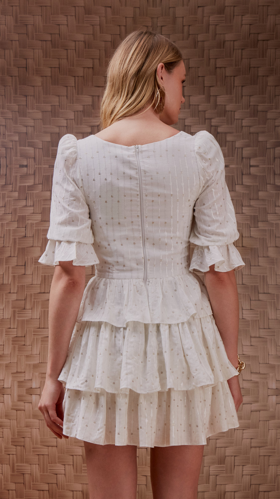 Vestido Bordado Verona Coulisse Off White