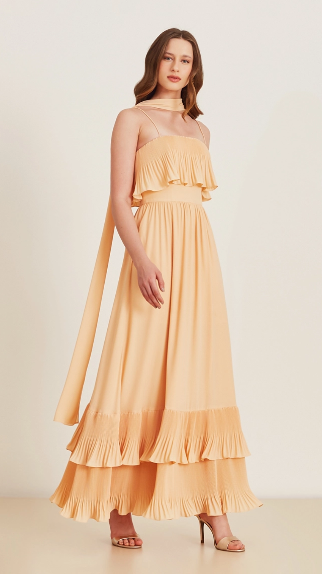 Vestido Longo Nancy Laranja