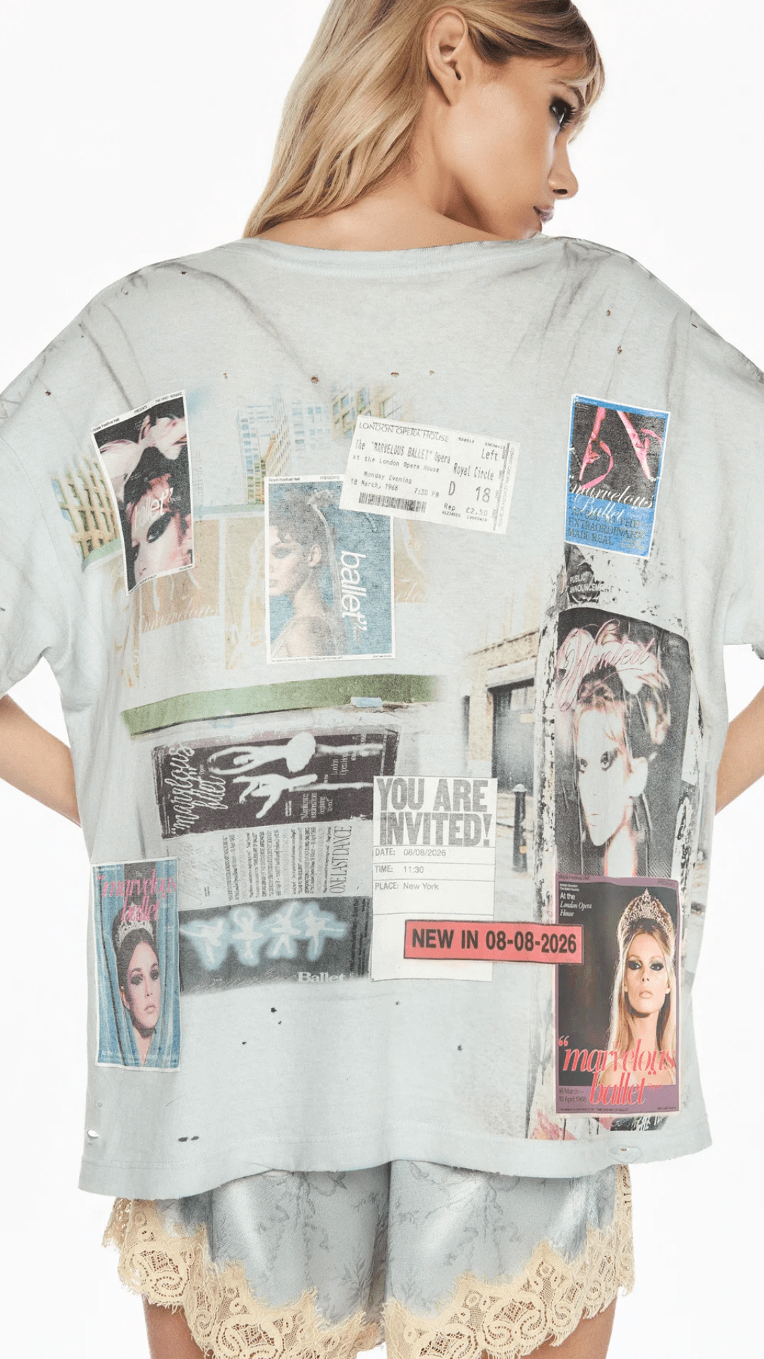 Camiseta Ballet The Marvelous Azul