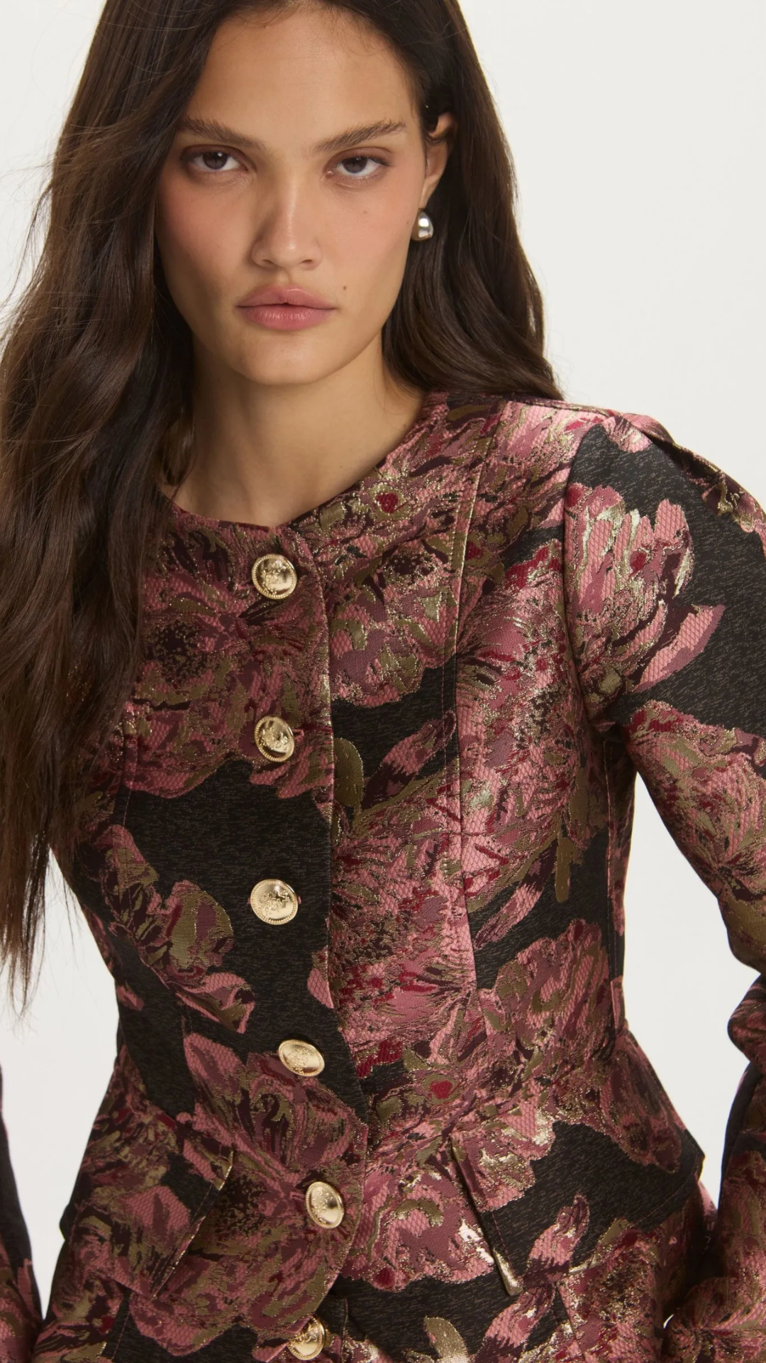 Casaco Ivy Jacquard Floral