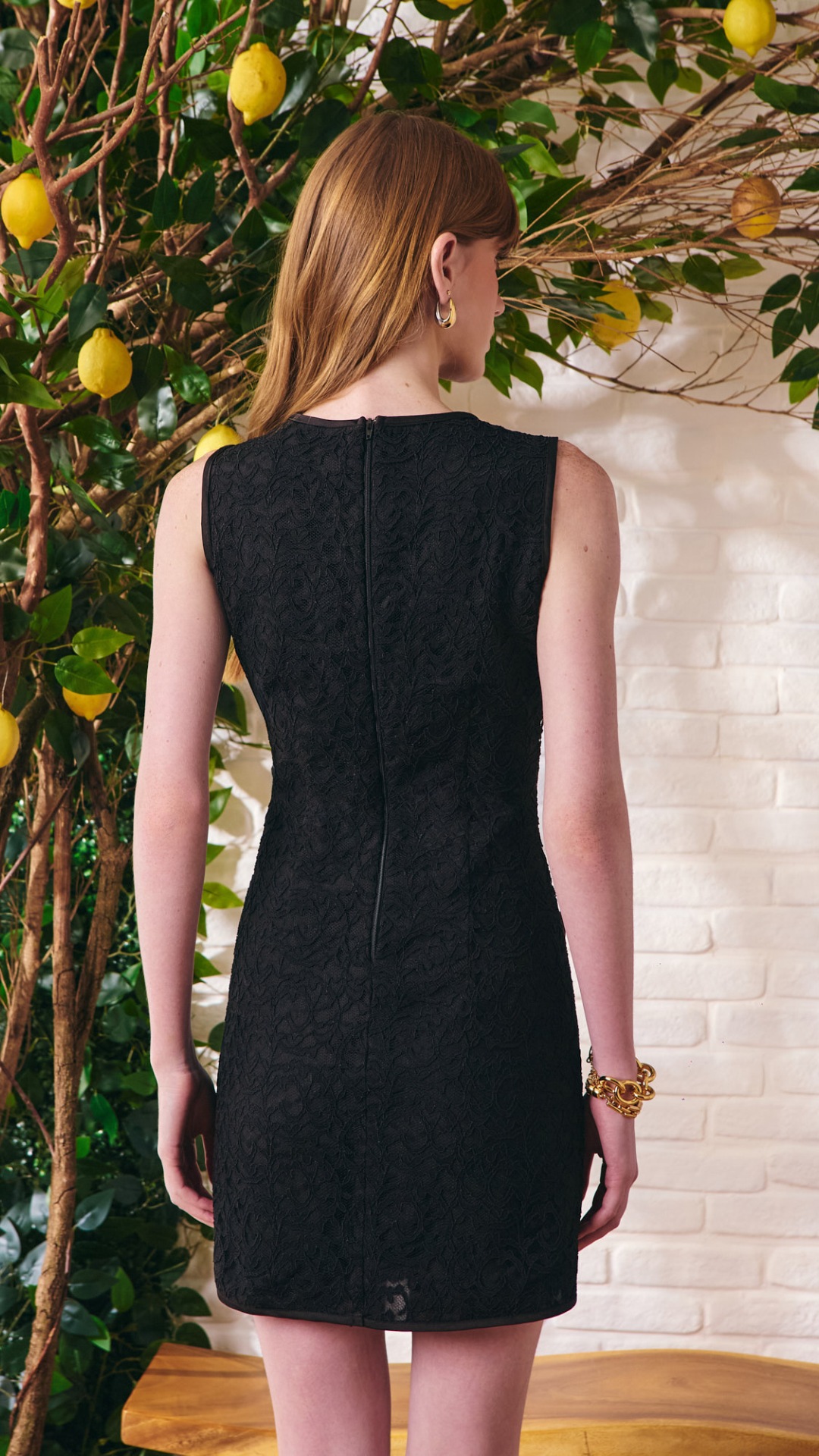 Vestido Renda Del Villaggio Preto