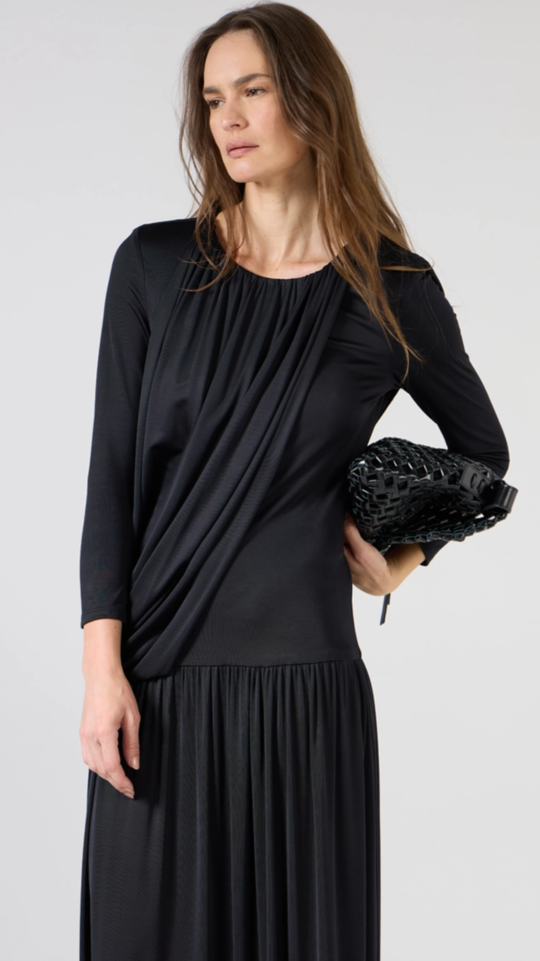 Vestido Longo Decote Costas