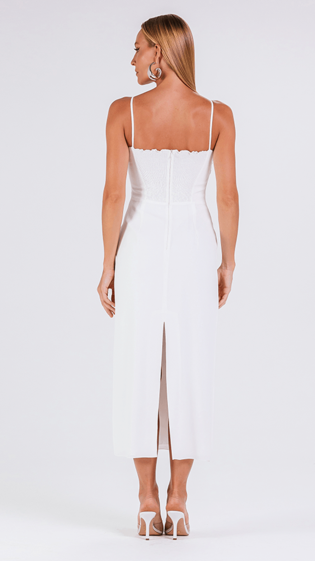 Vestido Andressa Off White/Preto