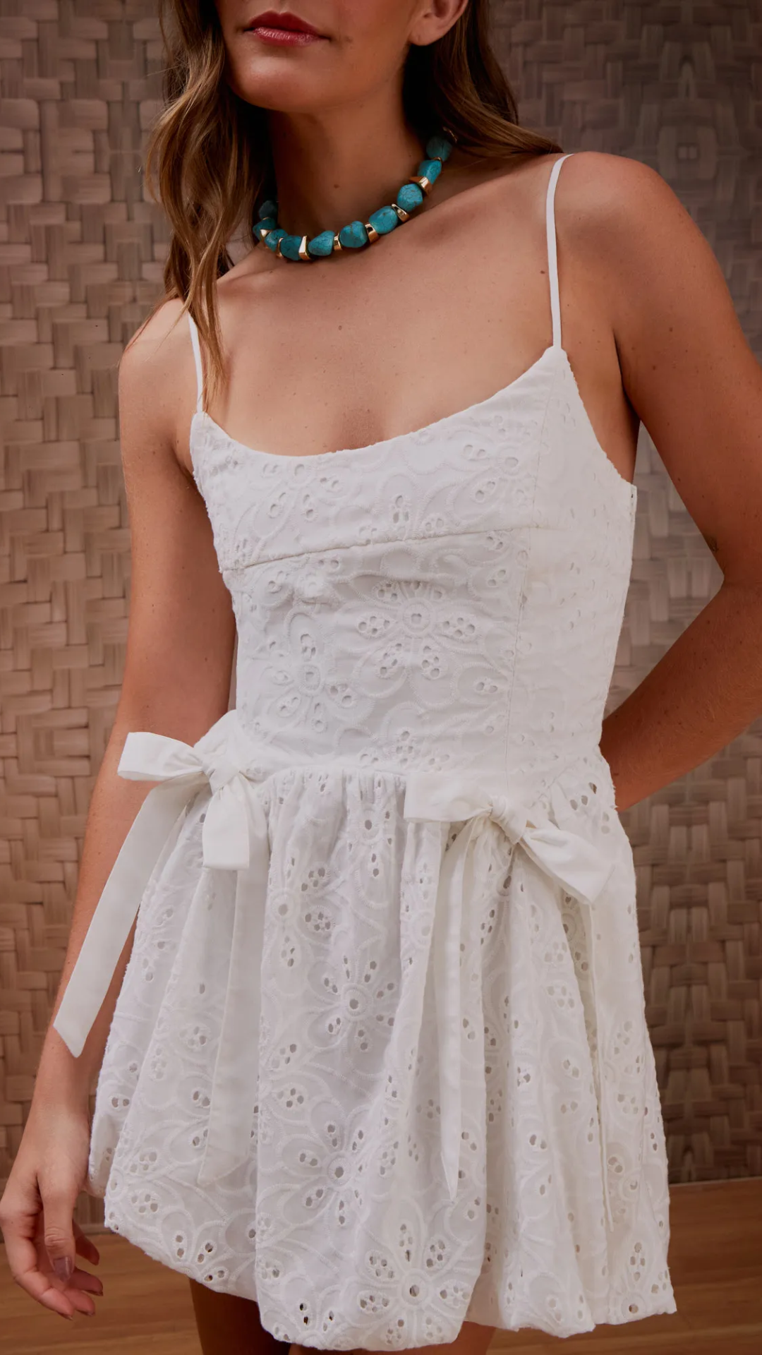 Vestido Laise Daisy Balone Off White