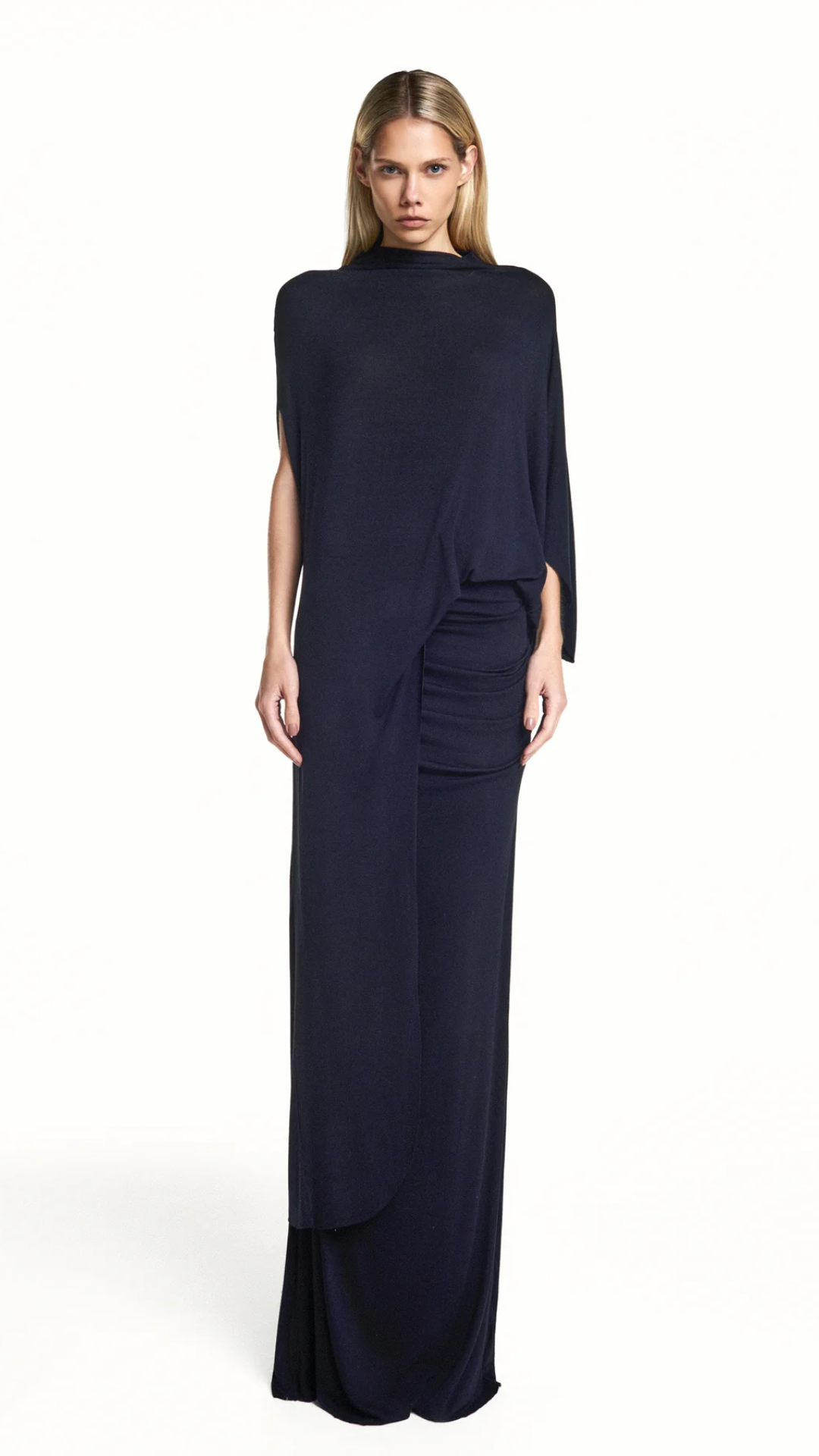 Blusa Kaftan Assimétrica Preto