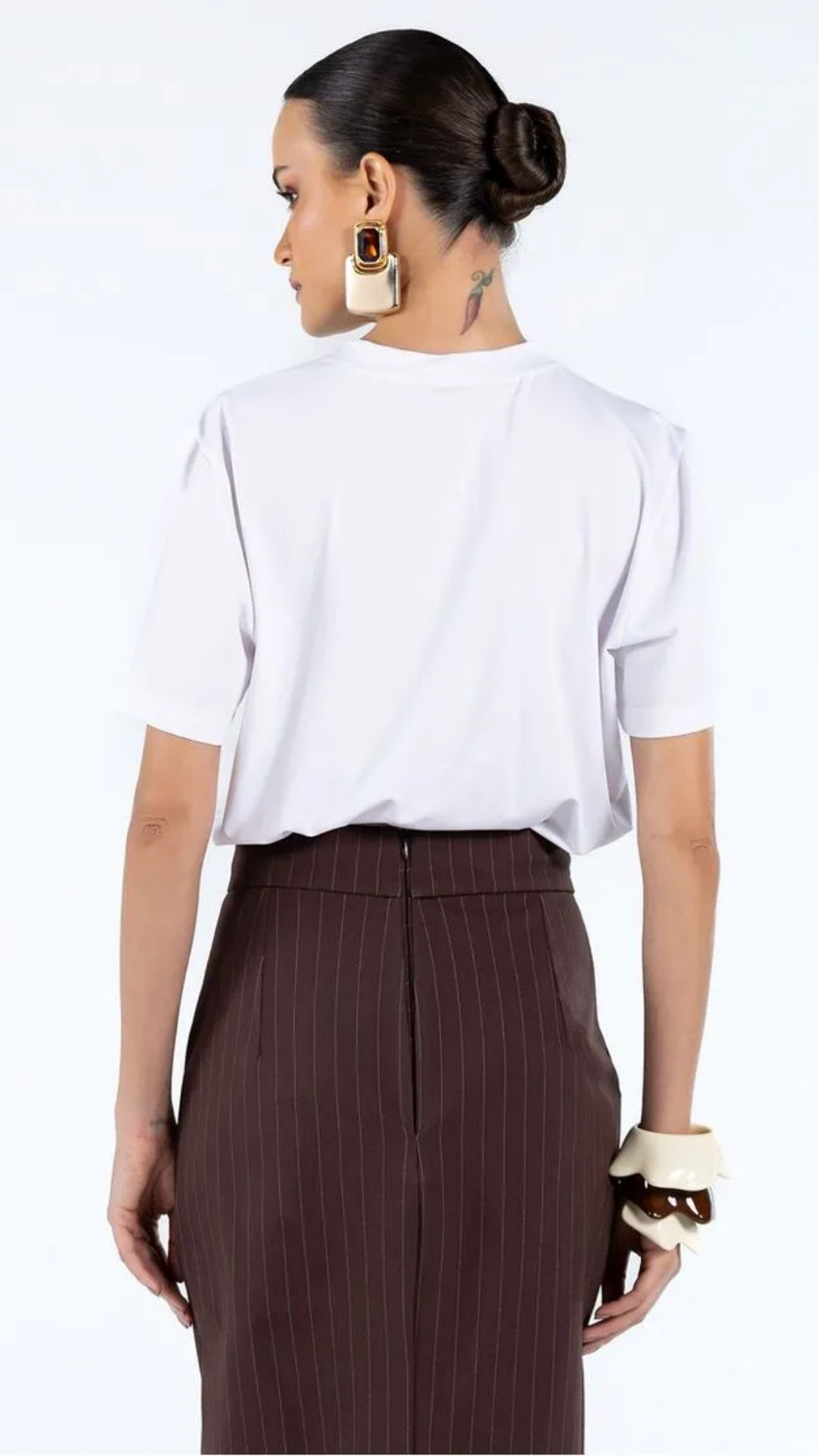 T-shirt Branca Floral