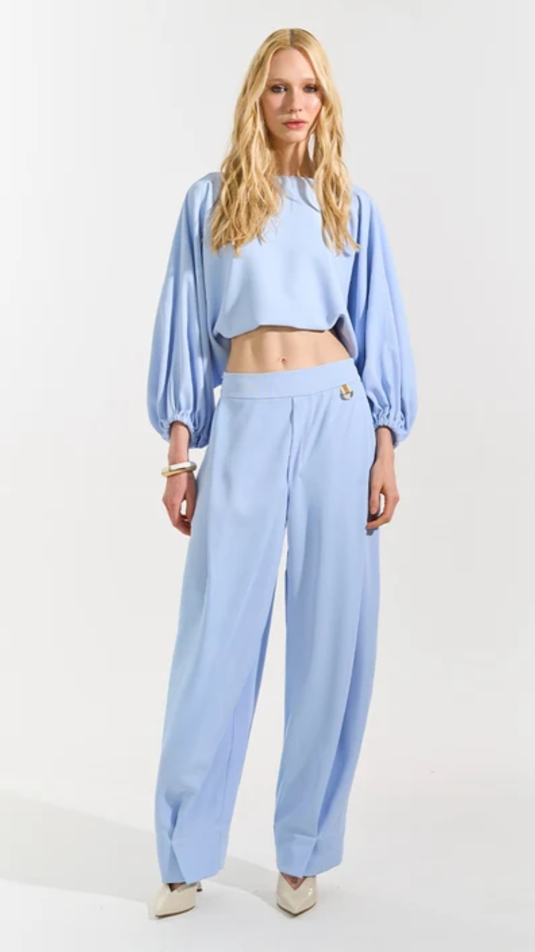 Blusa Costas Torcida Azul Claro