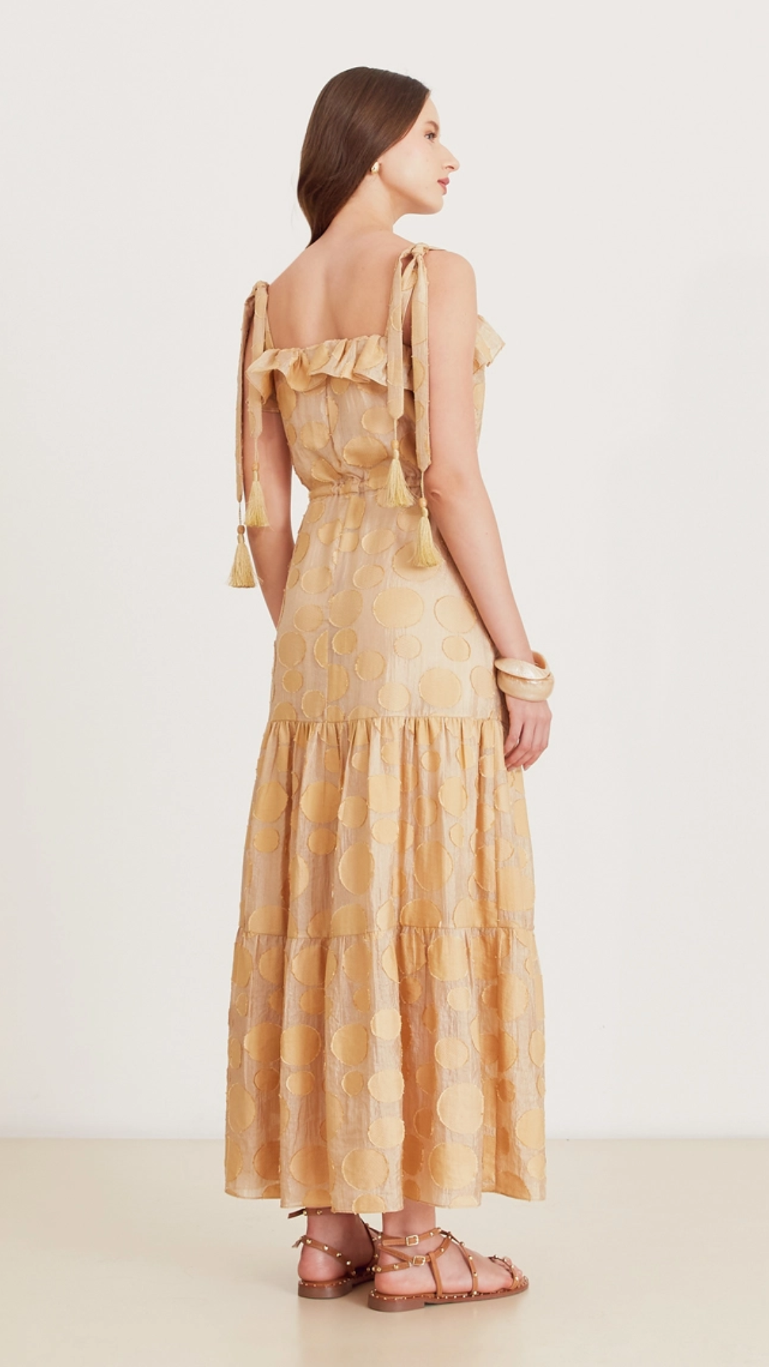 Vestido Longo Anna Bege