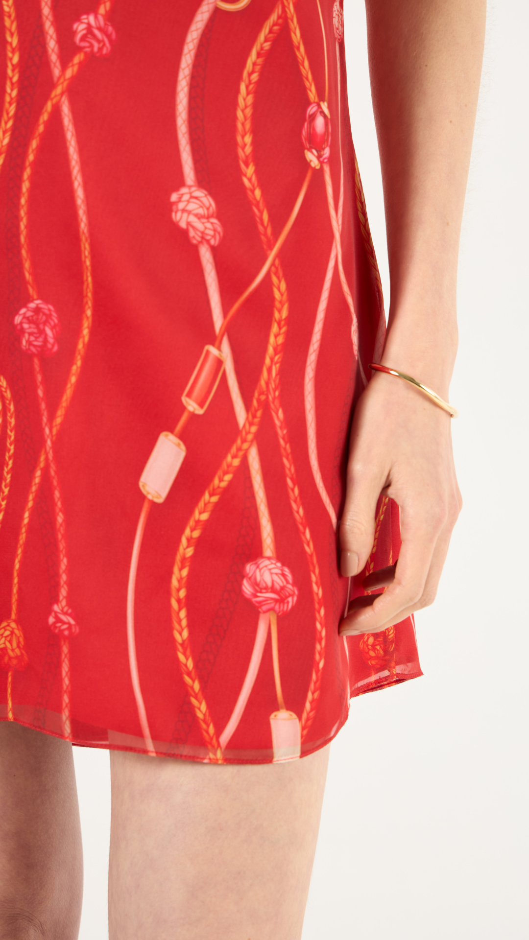 Vestido Curto Decote Costas Vermelho Labell