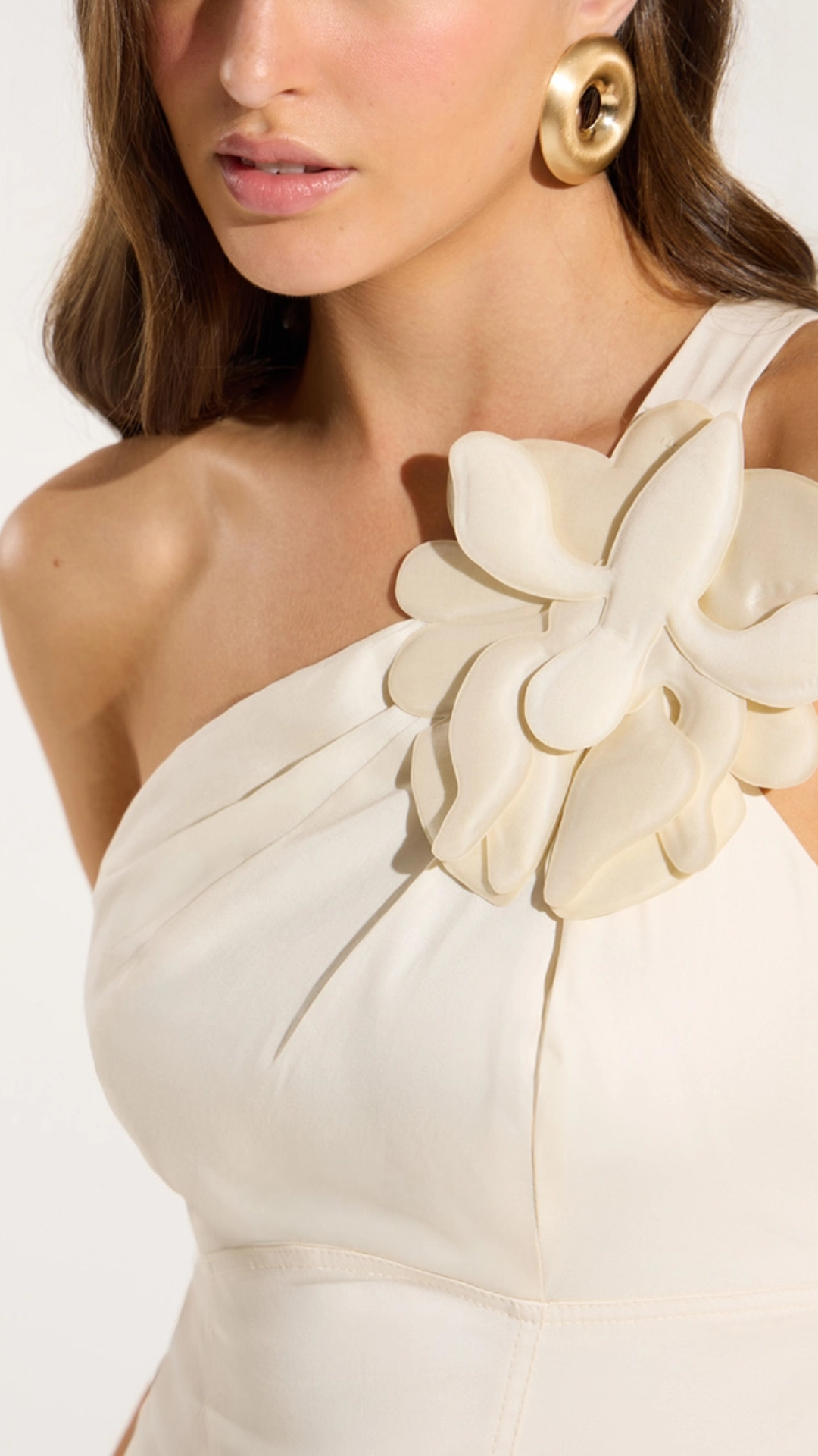 Vestido Midi Bordado Bege Prisma