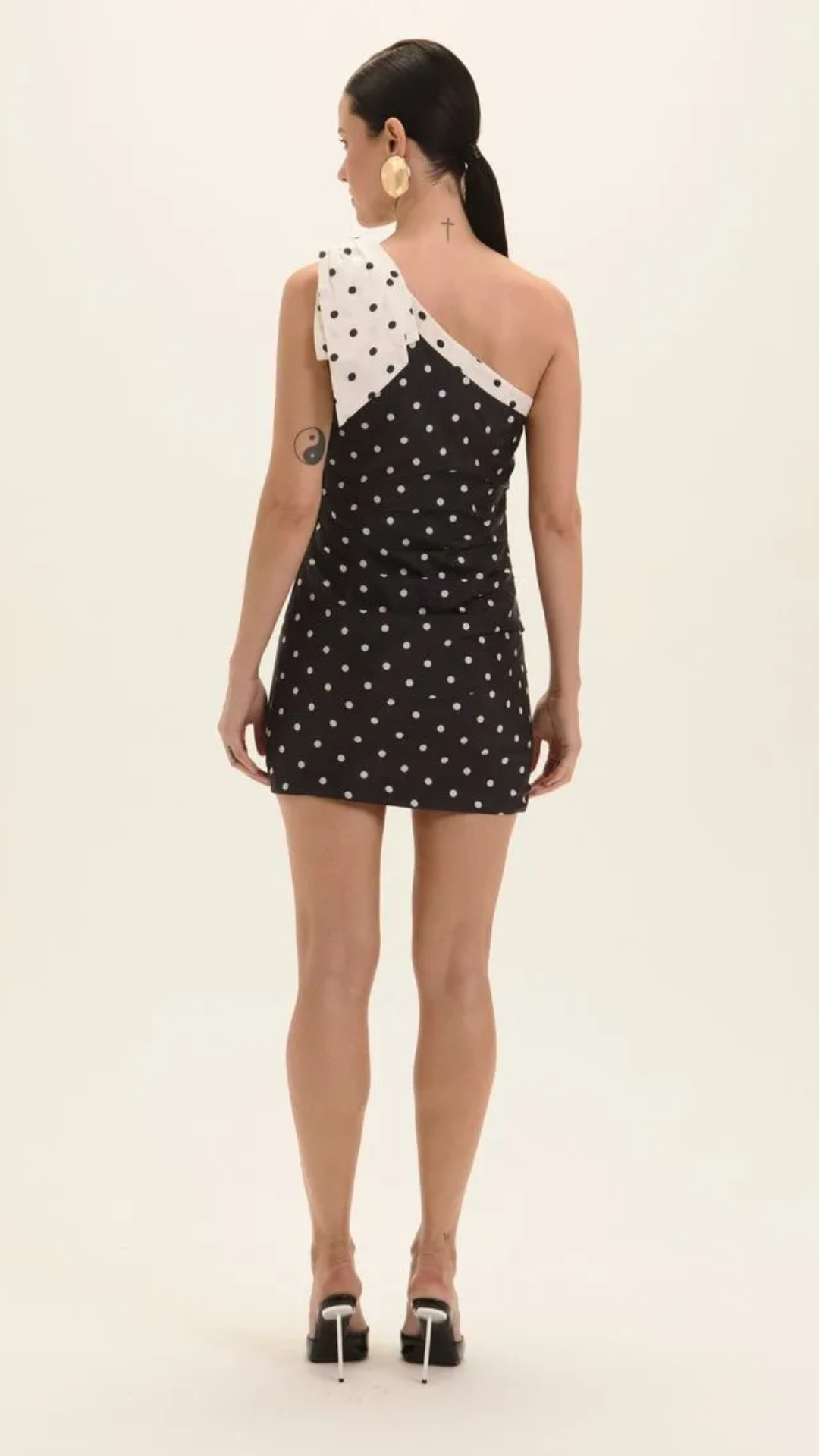 Vestido Curto Maisa Polka Dots Preto