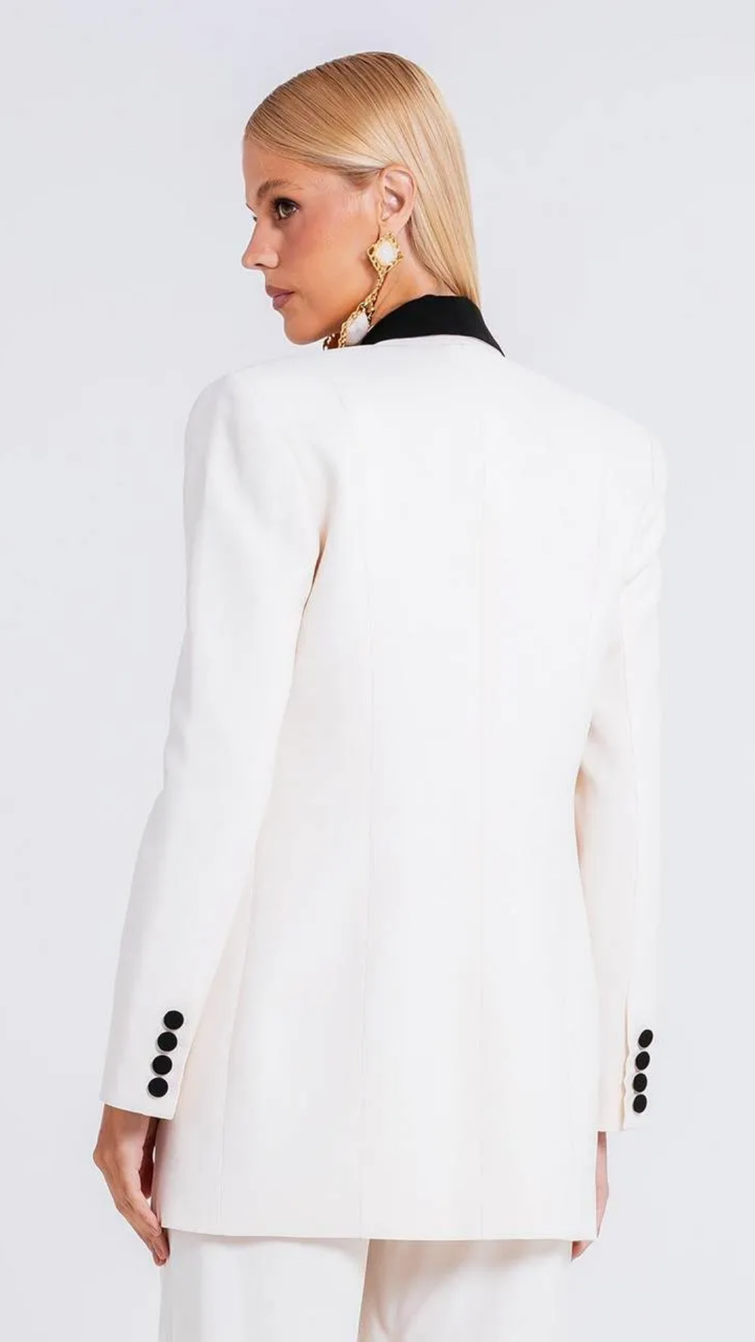 Blazer Lizie Marfim/Preto