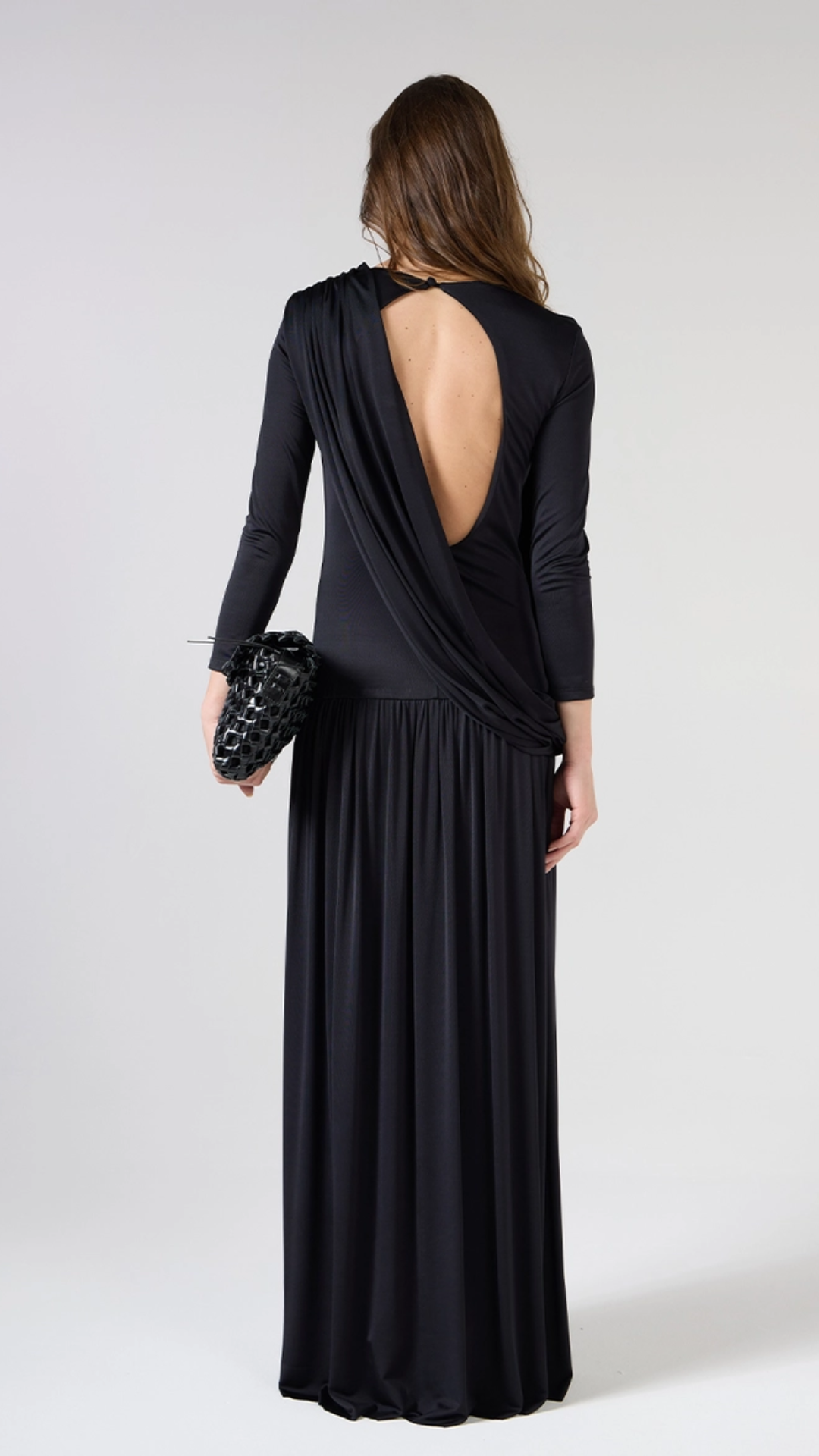 Vestido Longo Decote Costas