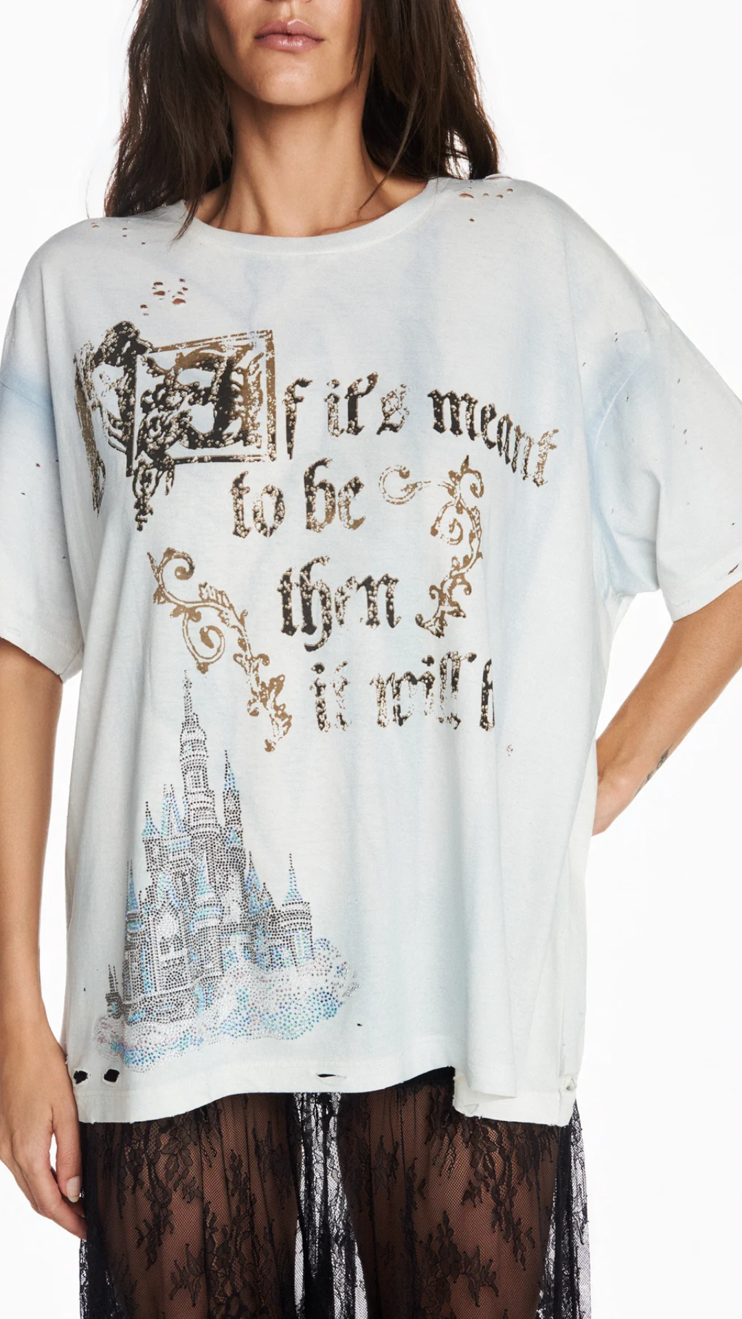 Camiseta Meant To Be Manchada