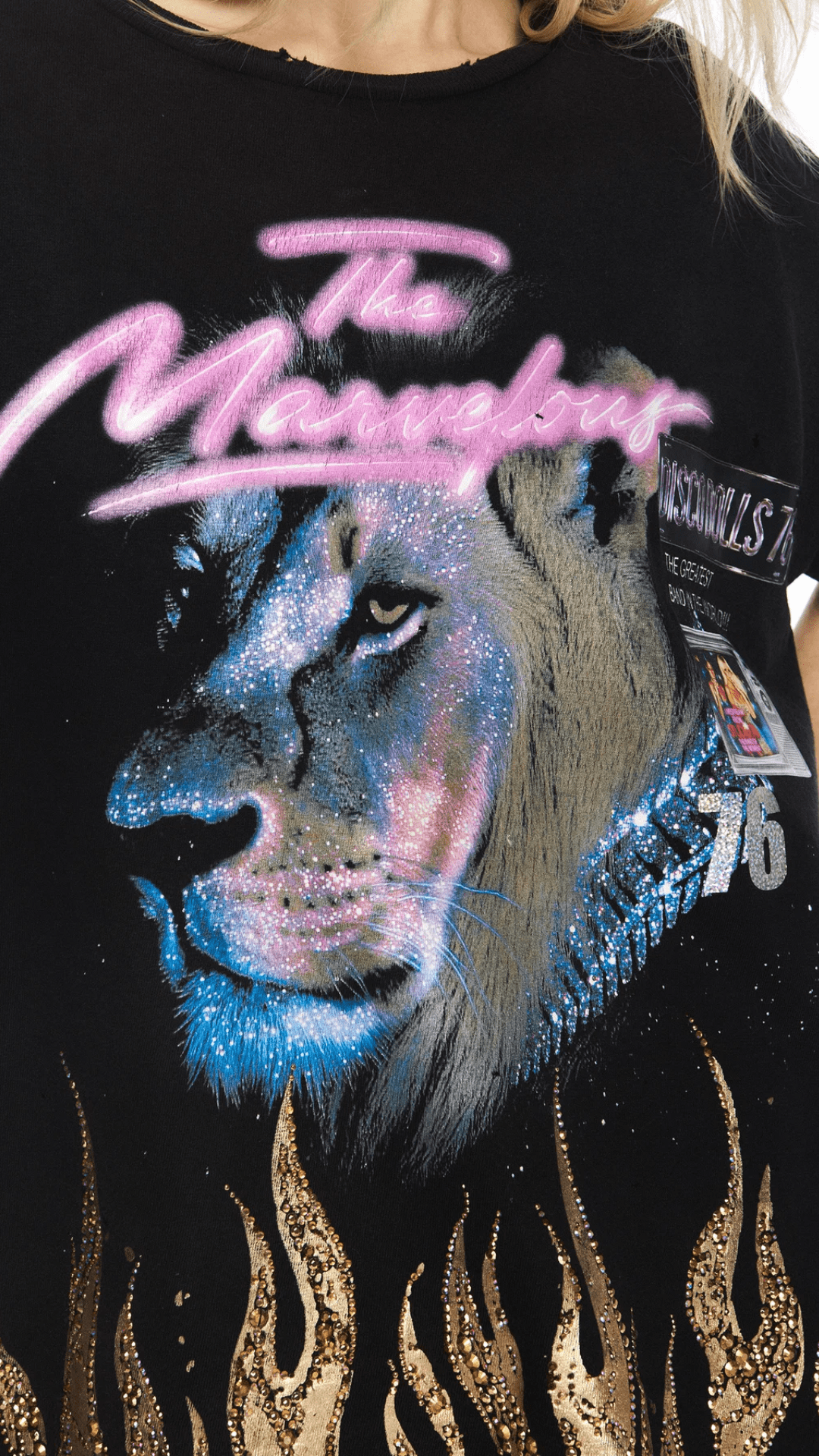 Camiseta Disco Dolls Washed Black