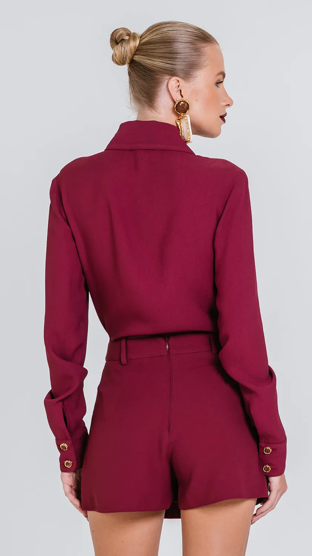 Camisa Cecilia Cabernet
