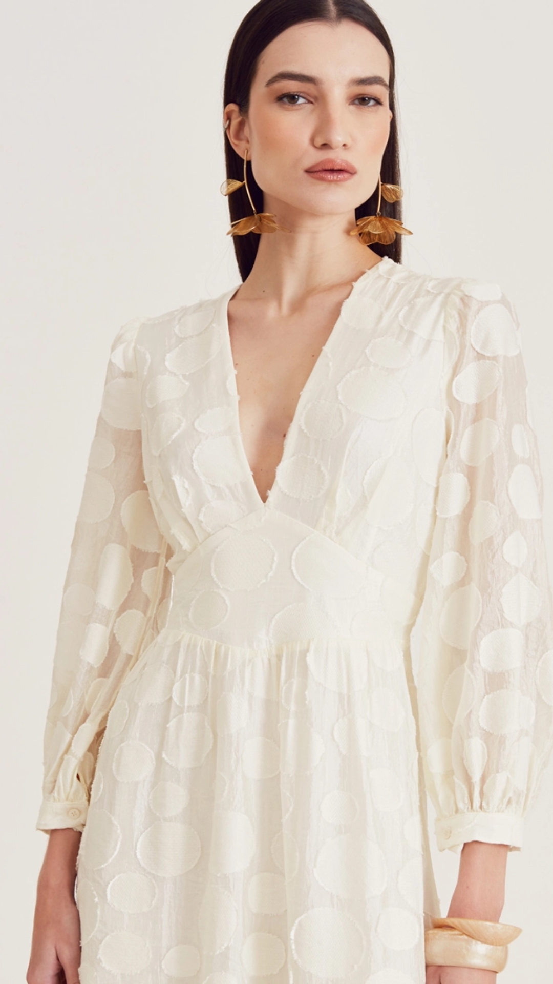 Vestido Midi Moss Branco