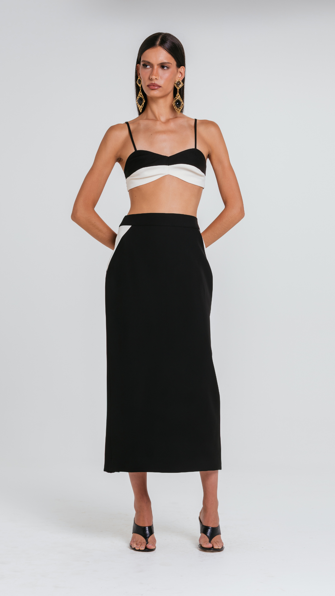 Saia Maia Black/Marfim