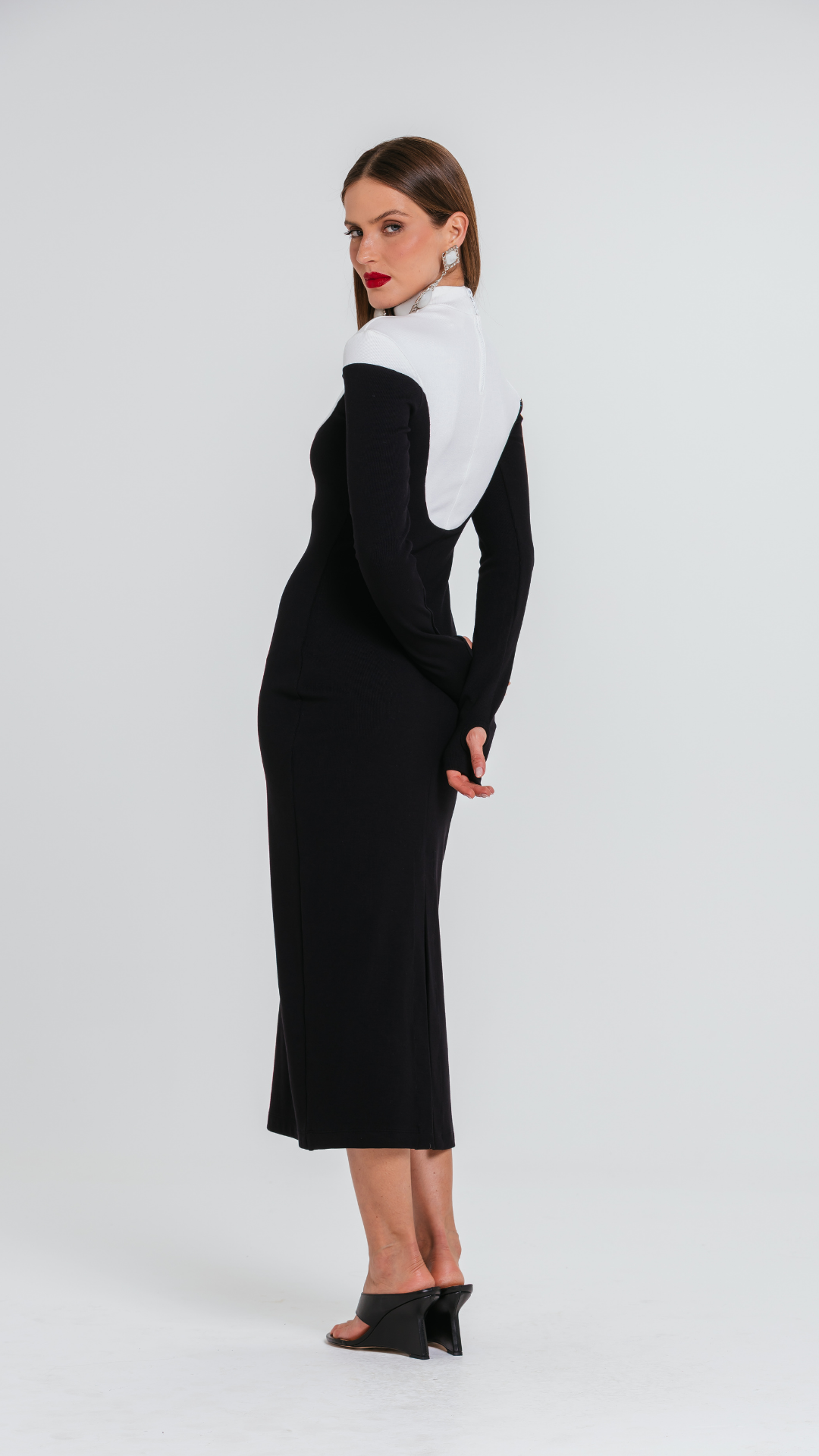 Vestido Nana Preto/Off