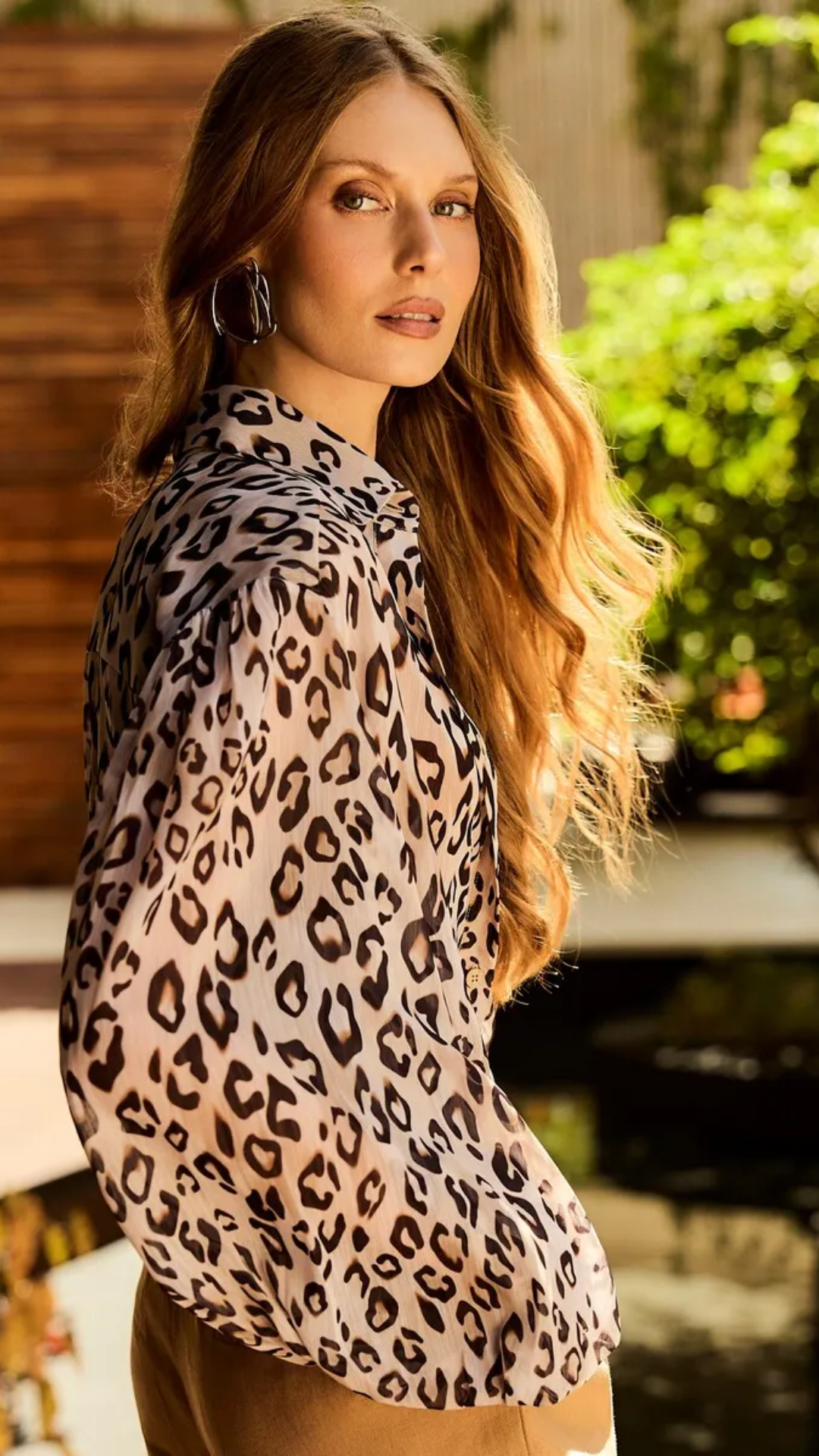Camisa Animal Print Leopardo