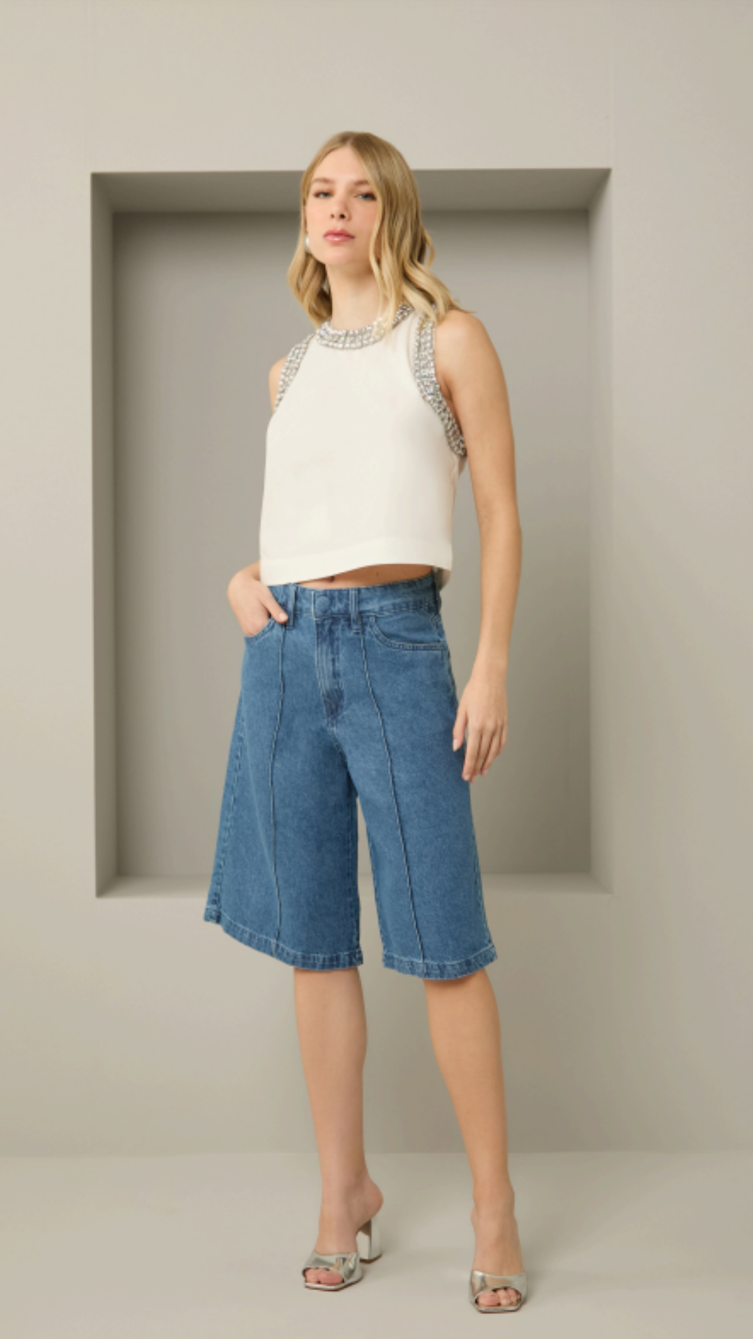 Blusa Bordado Chaton Off White