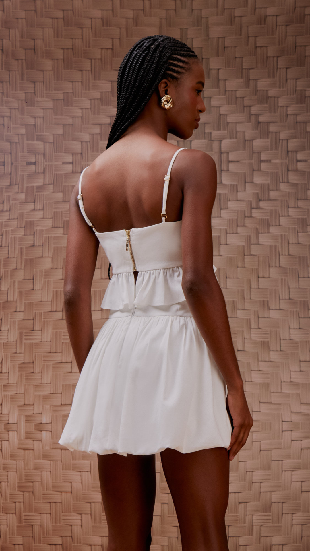 Conjunto Trancoso Balonê Espelhos Off White