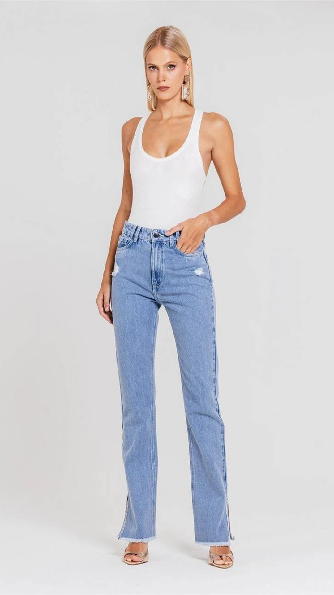 Calça Suzete Jeans Claro