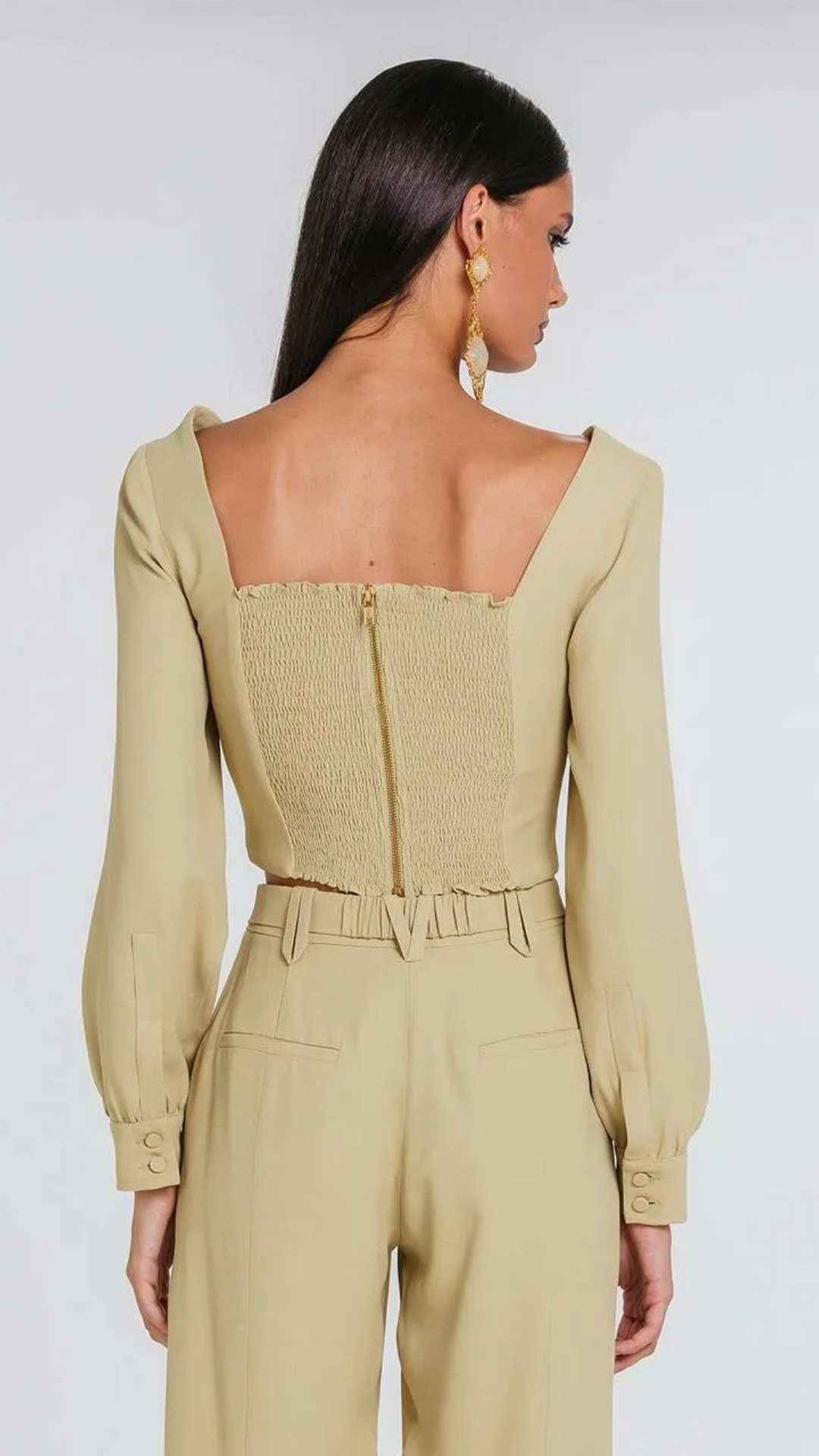 Blusa Beatrice Sépia