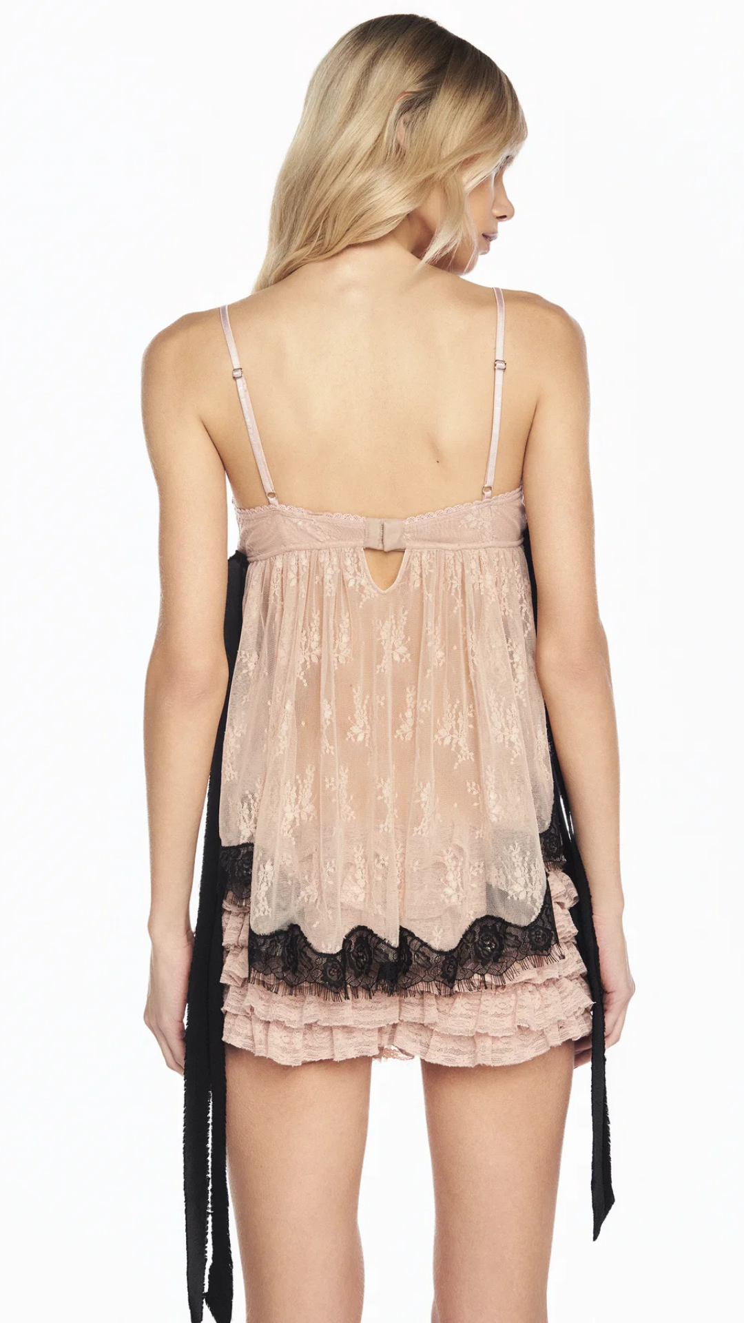 Regata Lingerie Renda Rosa